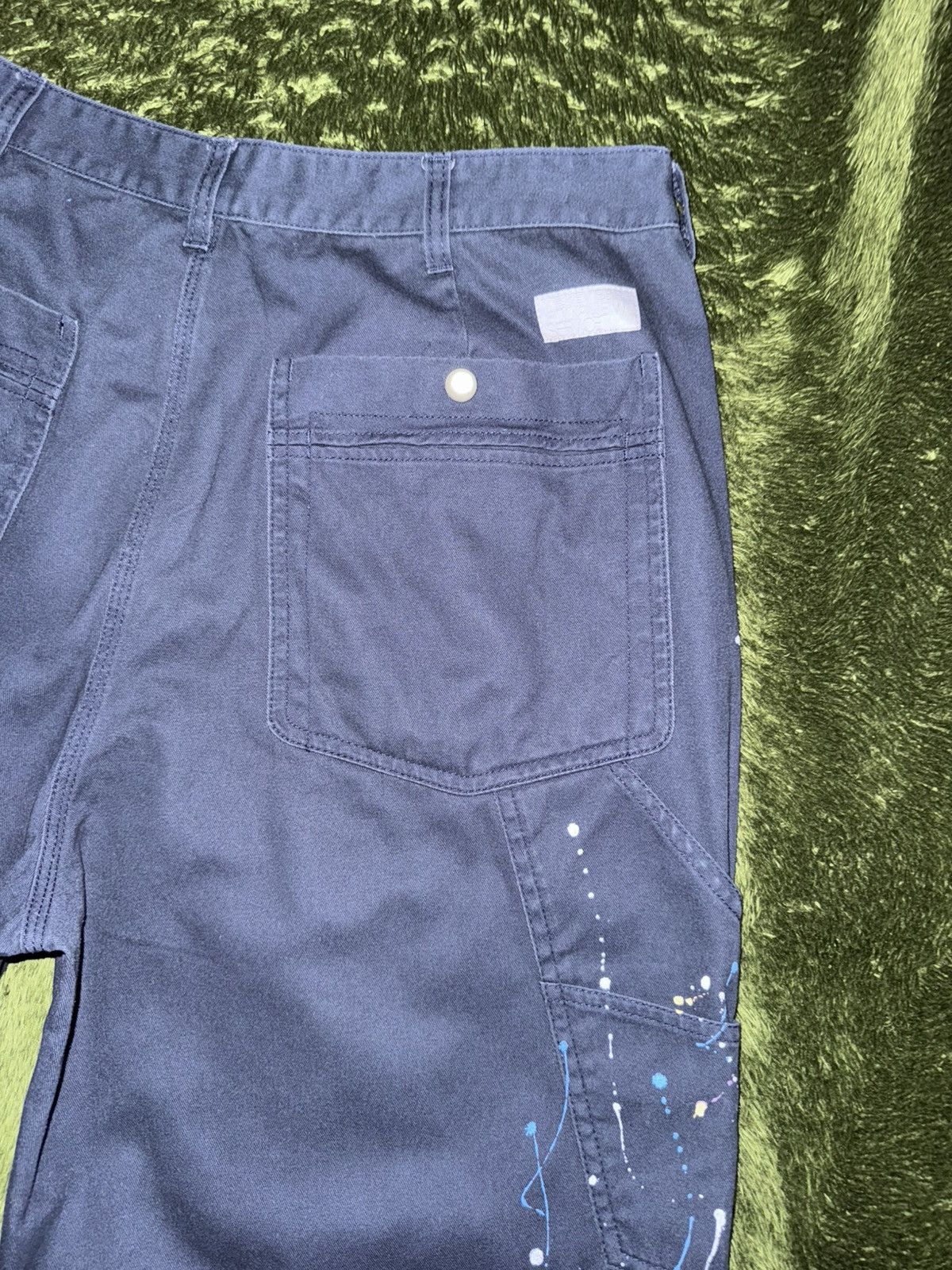 thisisneverthat [L] YESEYESEE Painted Cotton Carpenter Work Pants navy Size US 36 / EU 52 - 10 Thumbnail
