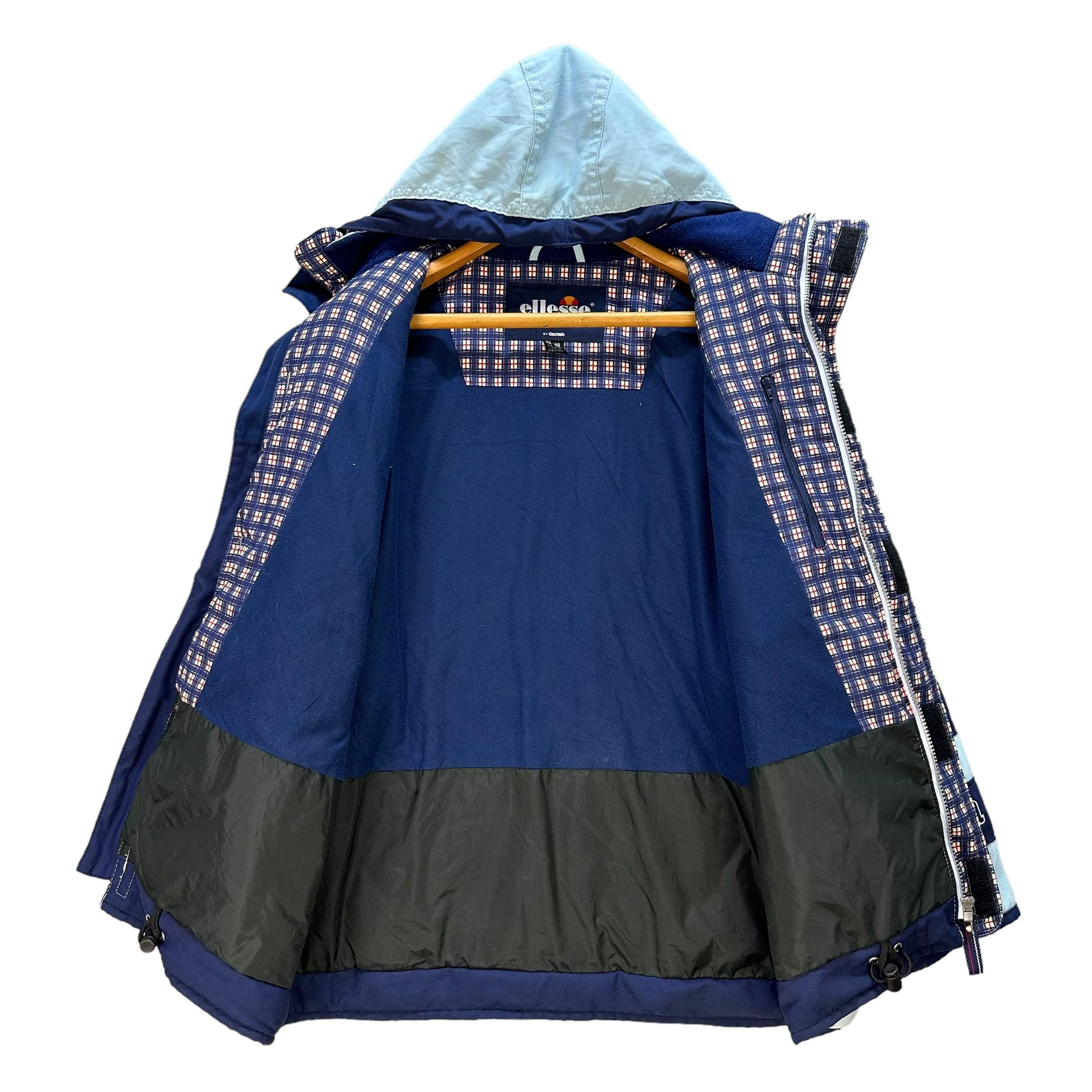 Ellesse Vintage ELLESSE Light Blue Hooded Ski Jacket #A42-0961 Size US L / EU 52-54 / 3 - 9 Thumbnail