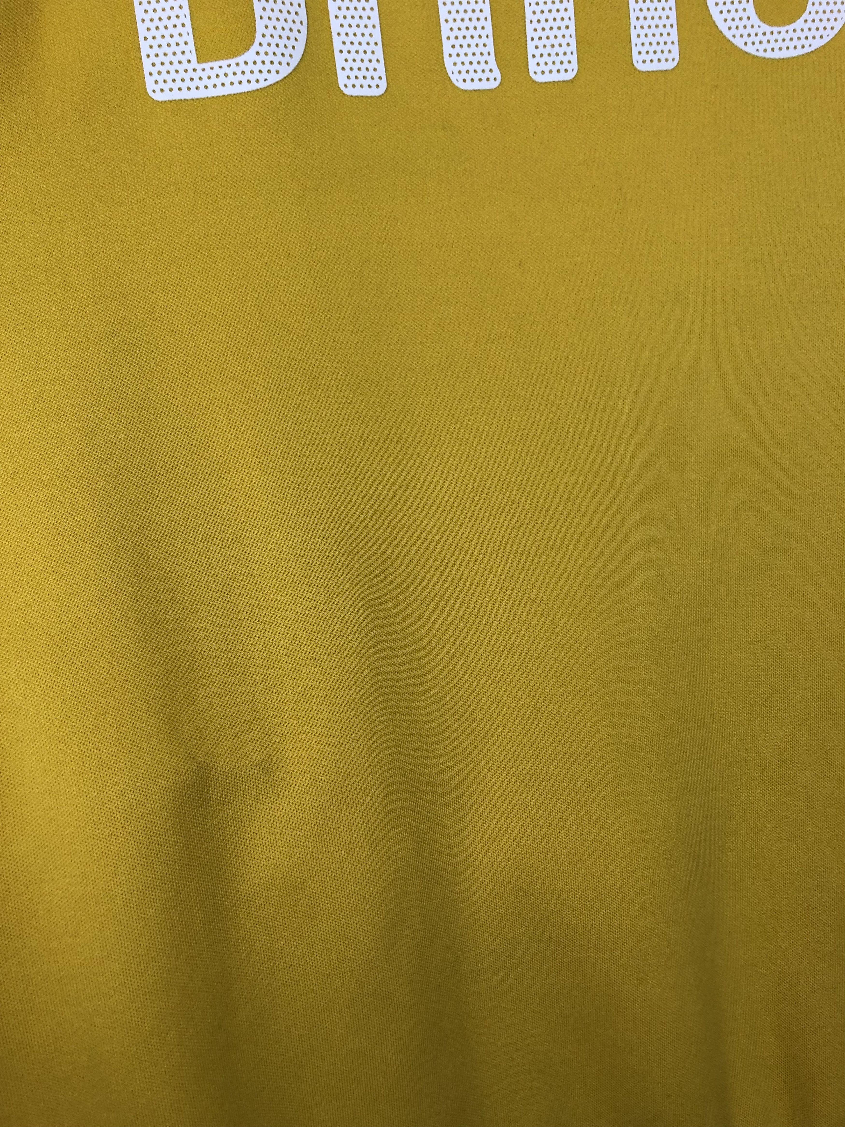 Nike Nike Brazil Football Jacket Yellow Soccer Track Top Zip Size US L / EU 52-54 / 3 - 9 Thumbnail