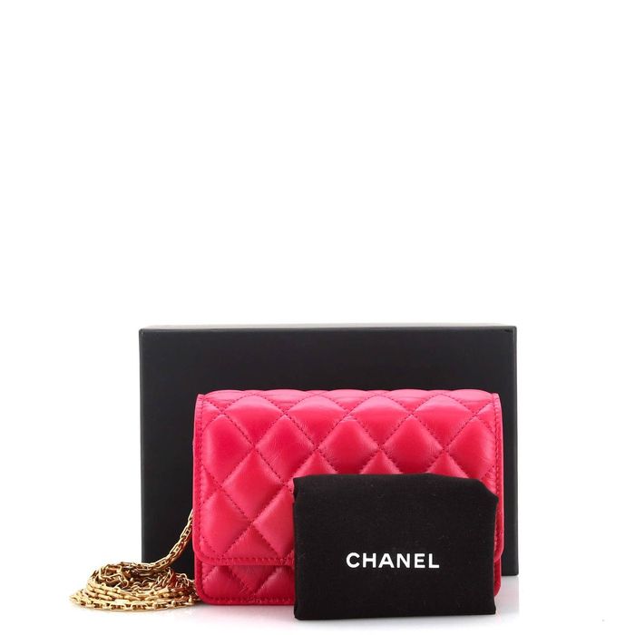 Chanel Reissue 2.55 Wallet on Chain Quilted Aged Calfskin Mini