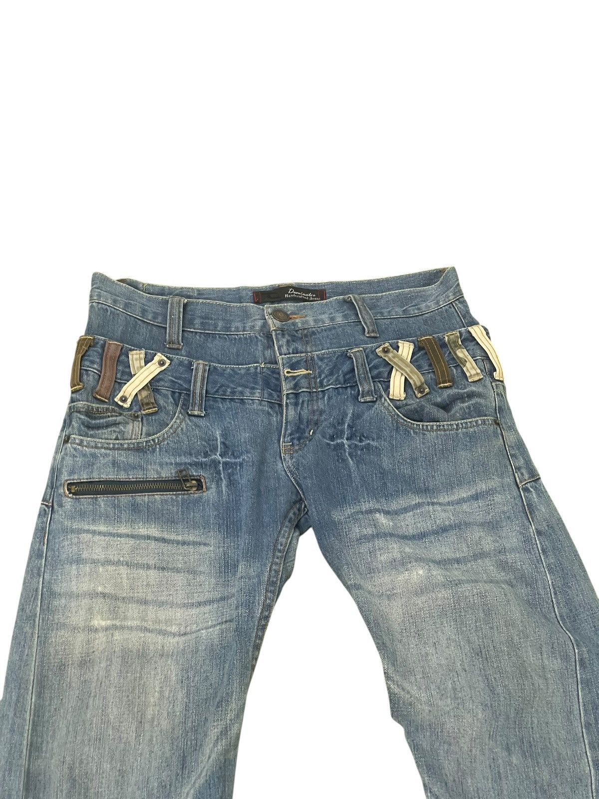 Japanese Brand Double Waist Jeans Dominate Slim Denim 2🟦2 Size US 31 - 12 Thumbnail