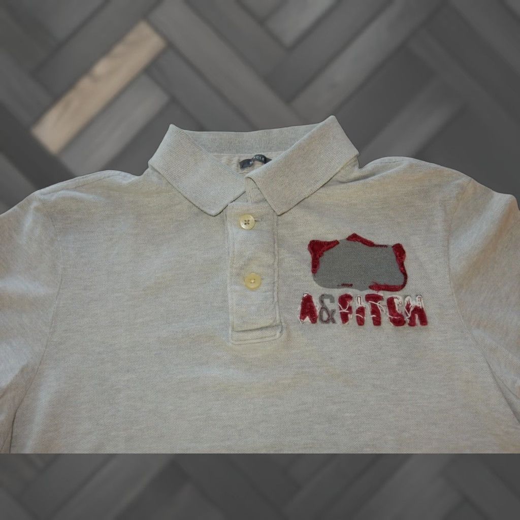 Abercrombie & Fitch Abercrombie & Fitch Men's Polo Shirt Size Medium Short Sleeve Gray Solid Casual Size US M / EU 48-50 / 2 - 1 Thumbnail