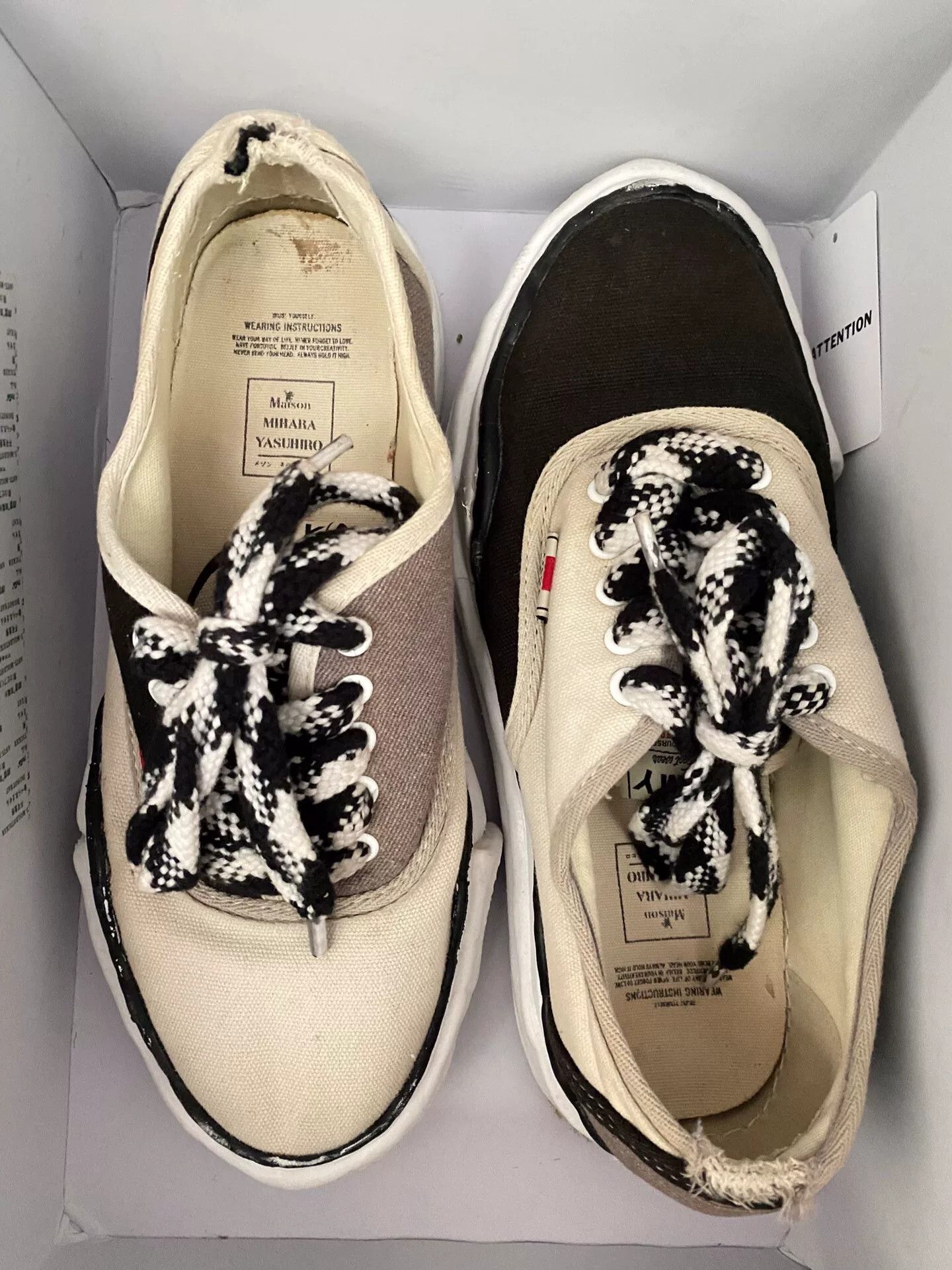 Maison MIHARA YASUHIRO Mihara Yasuhiro XVessel Spliced Distressed Canvas Size US 9 / EU 42 - 1 Thumbnail