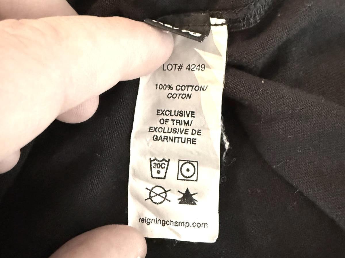 Reigning Champ Reigning Champ Black Heavyweight T-Shirt – XL – Made 🇨🇦 Size US XL / EU 56 / 4 - 5 Thumbnail