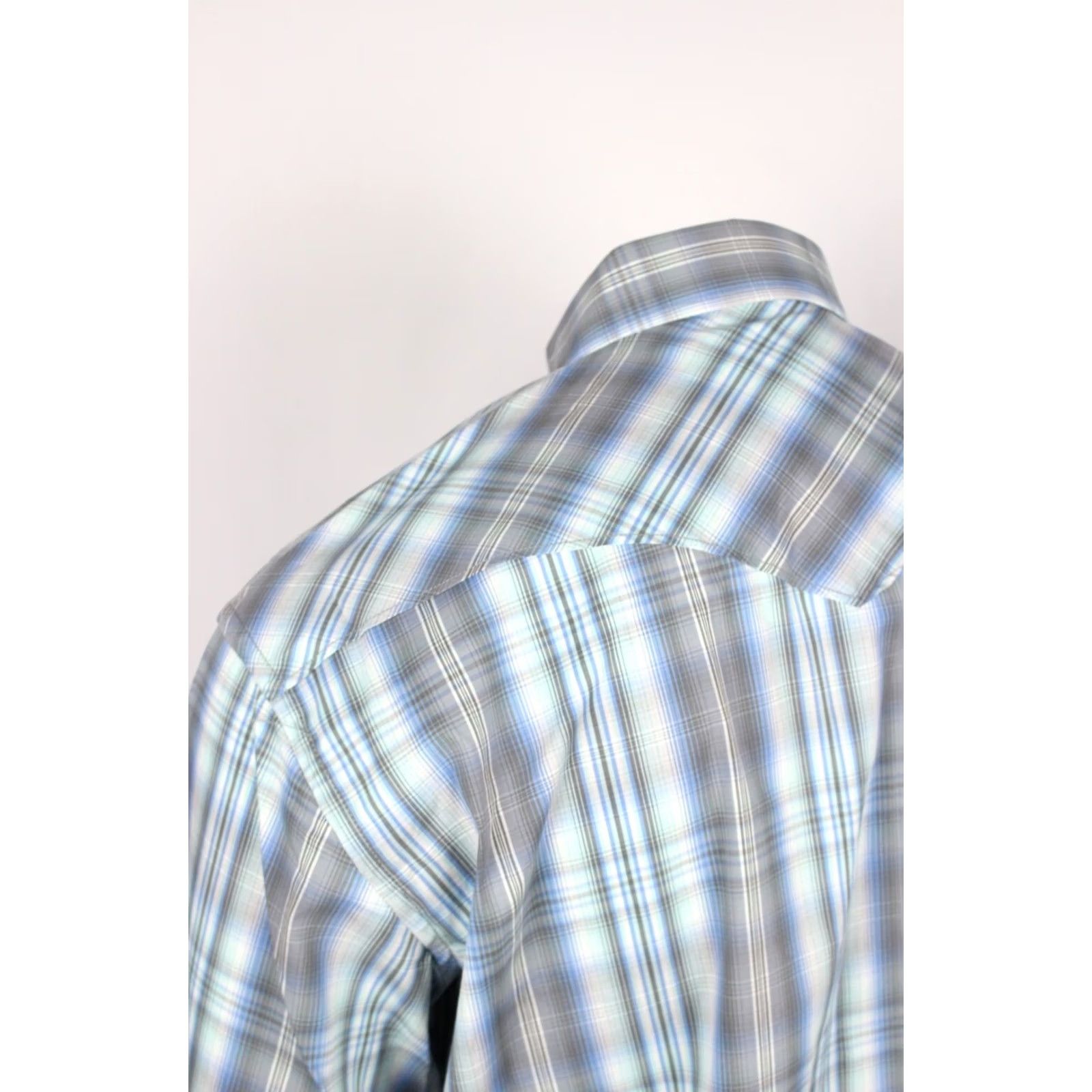 Vintage VINTAGE Panhandle Rough Stock Men's Snap Button Western Shirt Long Sleeve XXL Grey Plaid Size US XXL / EU 58 / 5 - 3 Thumbnail