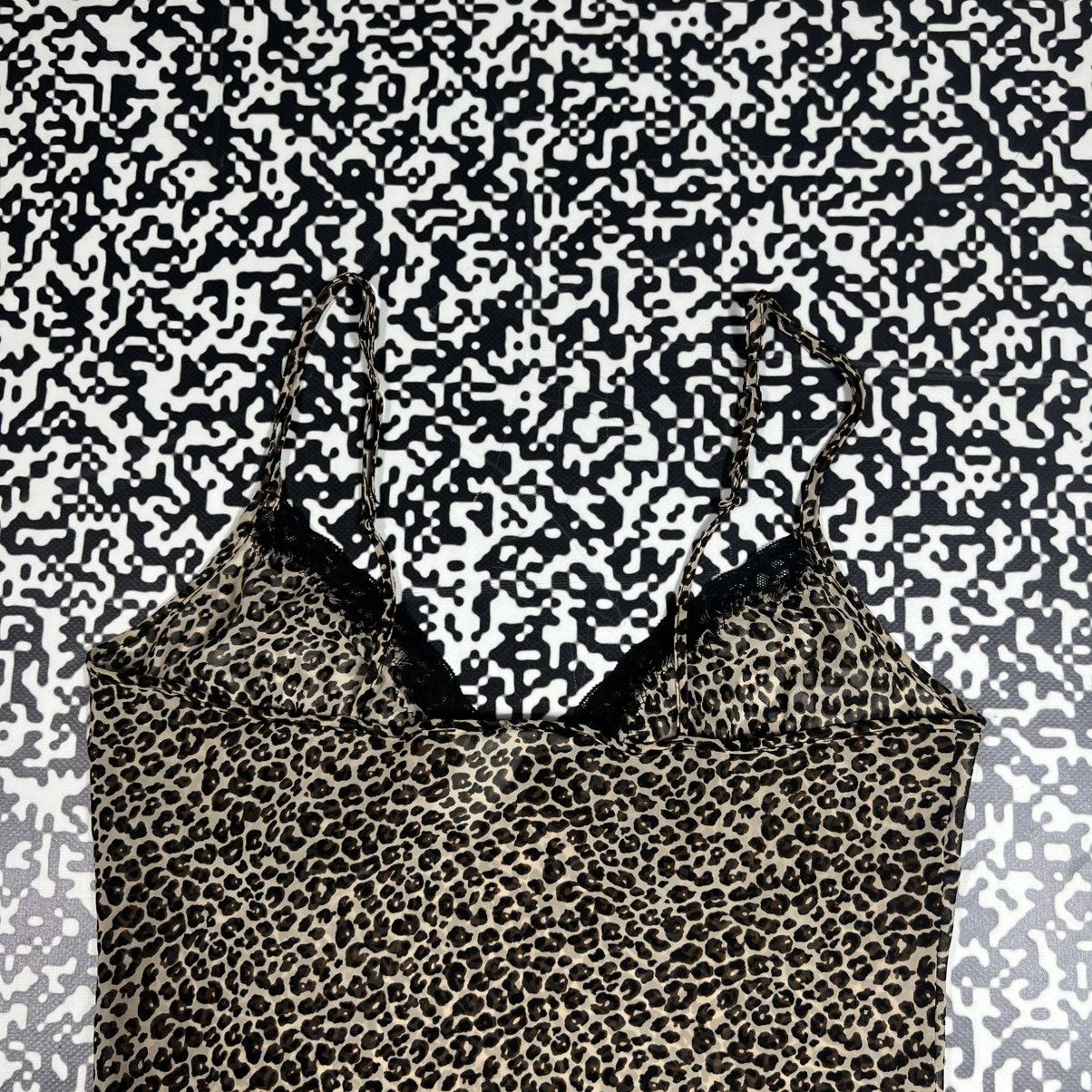 Vintage Vintage Y2K Leopard Mesh Sexy Nightie Mini Dress Retro Style Size S / US 4 / IT 40 - 13 Thumbnail