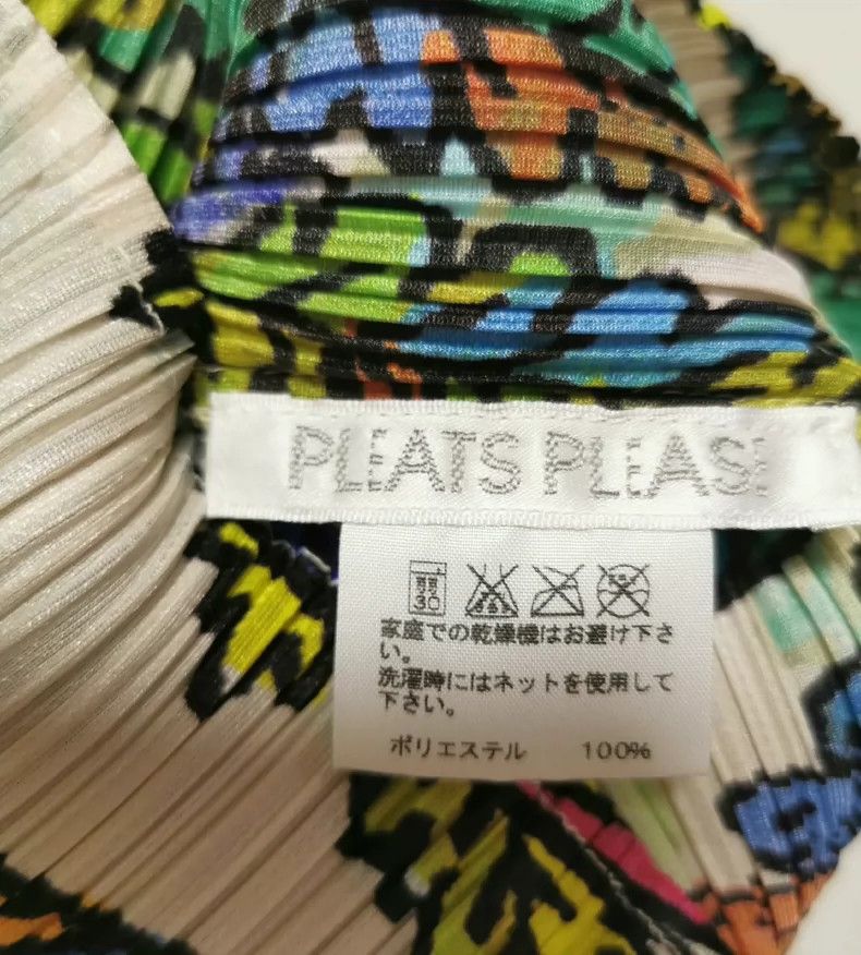 Issey Miyake Issey Miyake size:3 Tropical rainforest short-sleeved top Size XS / US 0-2 / IT 36-38 - 4 Thumbnail