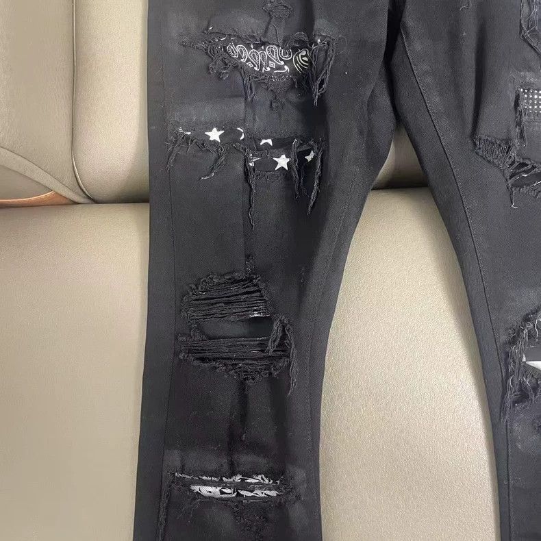 Amiri Amiri 18ss Checkered Denim Pants Size US 32 / EU 48 - 2 Thumbnail