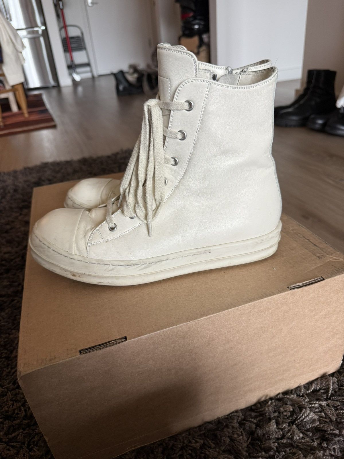 Rick Owens Mainline Ramones in Milk sz 41