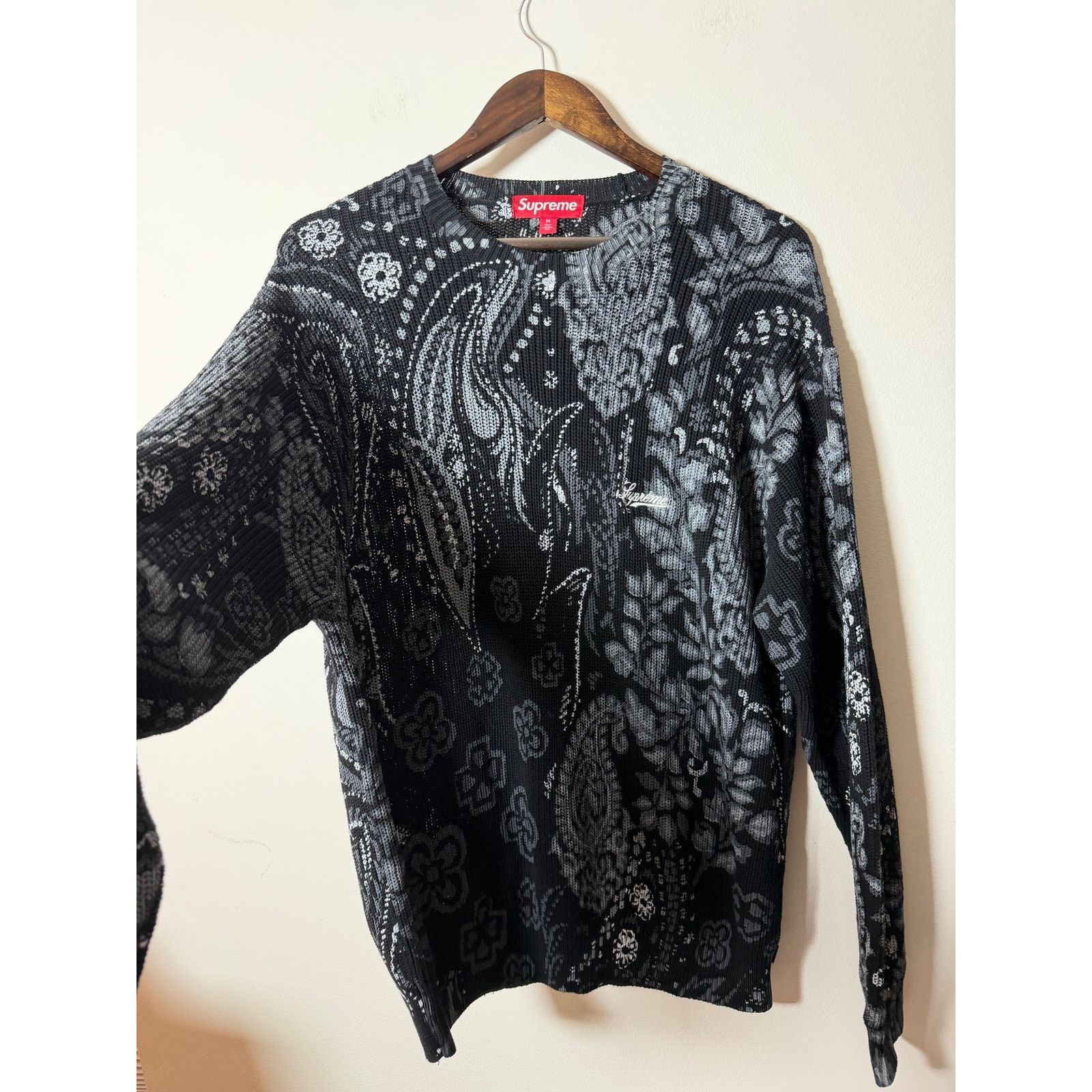 Supreme Supreme Faces Sweater Black | Grailed