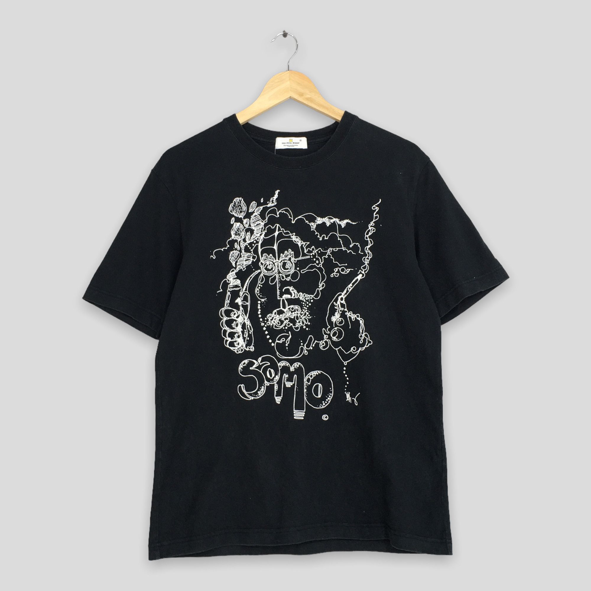 image of Samo Pop Art Same-Oh Artwork Tshirt in Black, Men's (Size Medium)