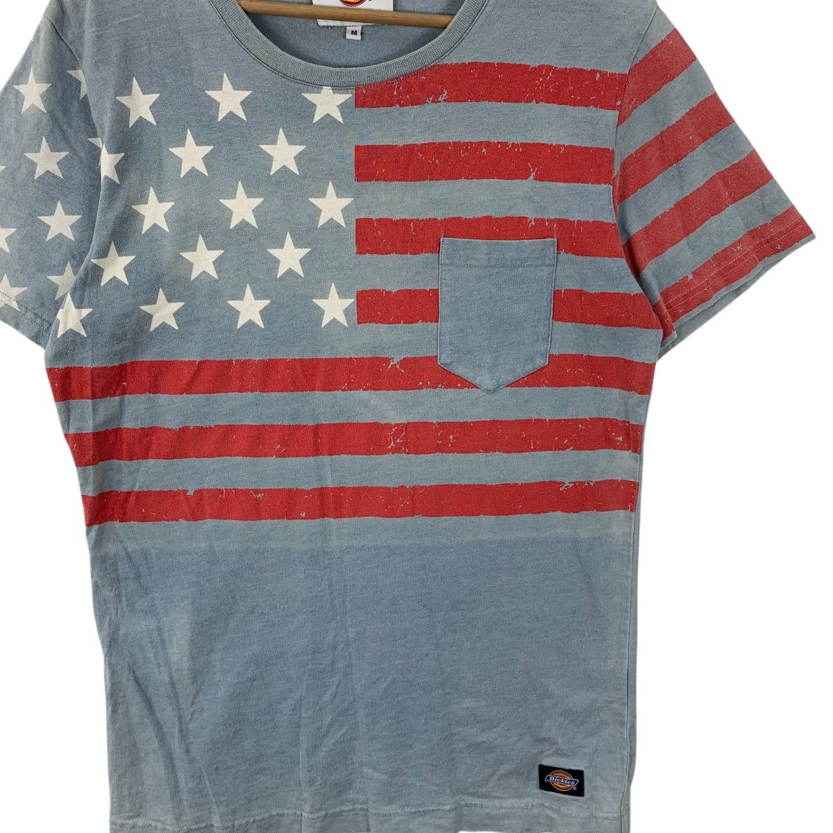 Dickies Vintage DICKIES USA FLAG Logo Natural Sun Faded Tee Shirt Size US M / EU 48-50 / 2 - 3 Thumbnail