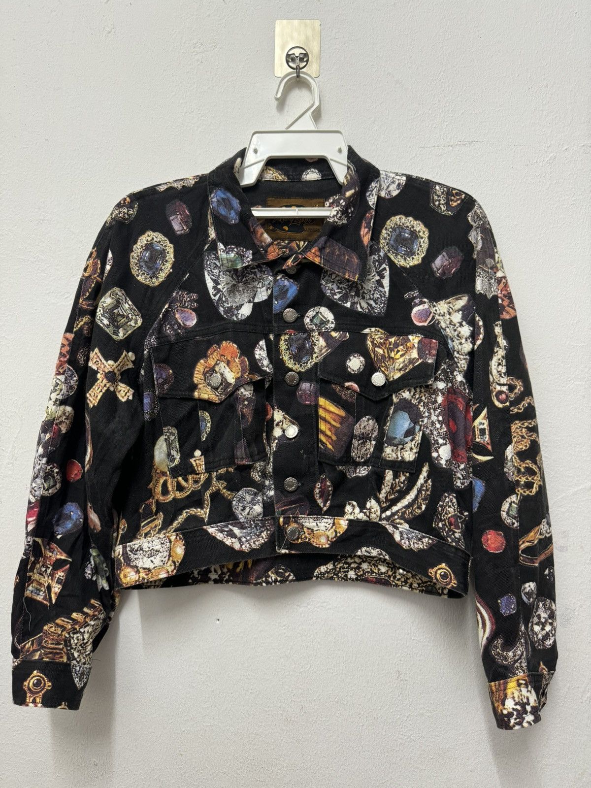 Vintage Vintage Modzart 80’s Over Print Diamond Punk Jacket MenWomen Size US S / EU 44-46 / 1 - 1 Thumbnail