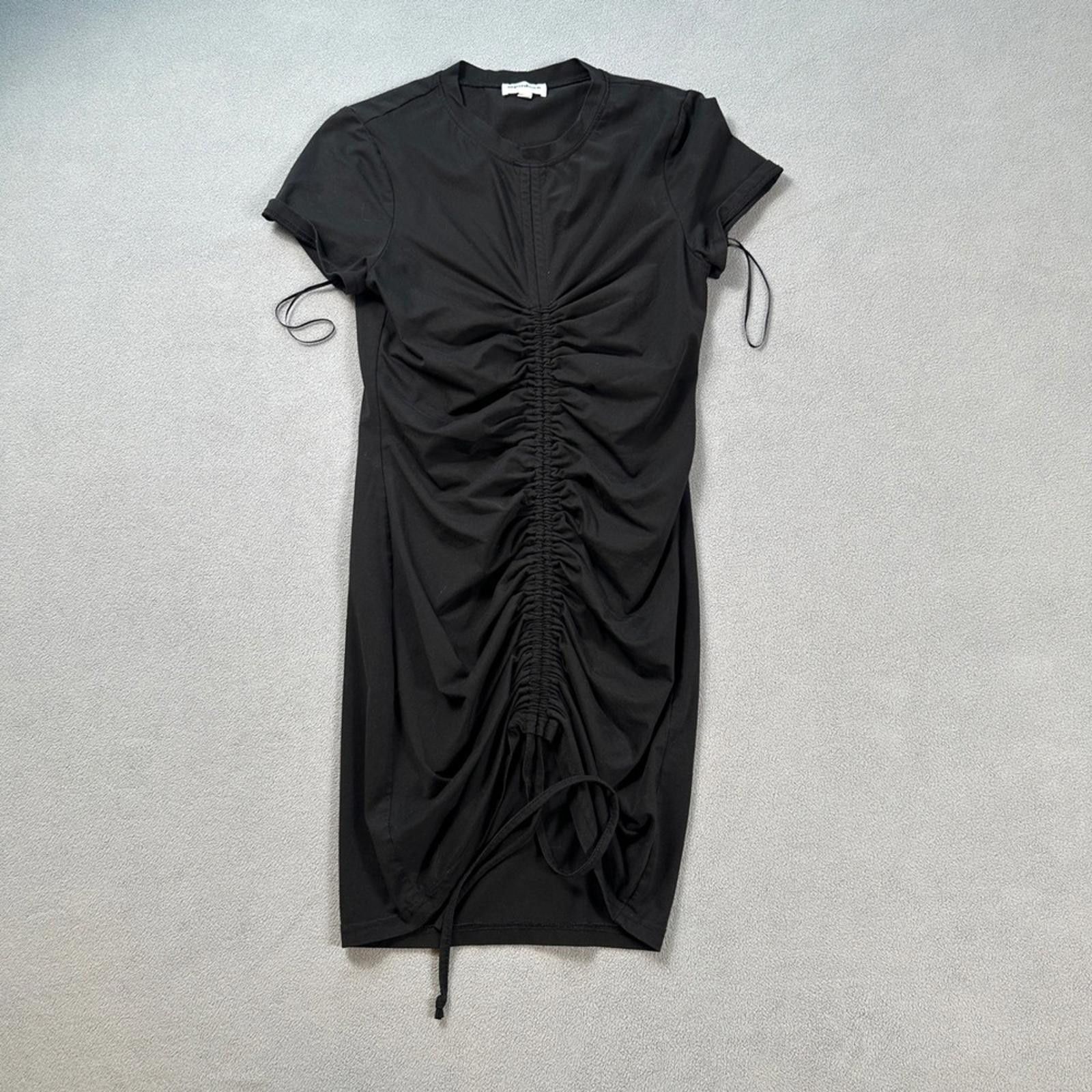 Other Superdown Mini Dress S Black Ruched Drawstring T Shirt Short Size S / US 4 / IT 40 - 1 Thumbnail