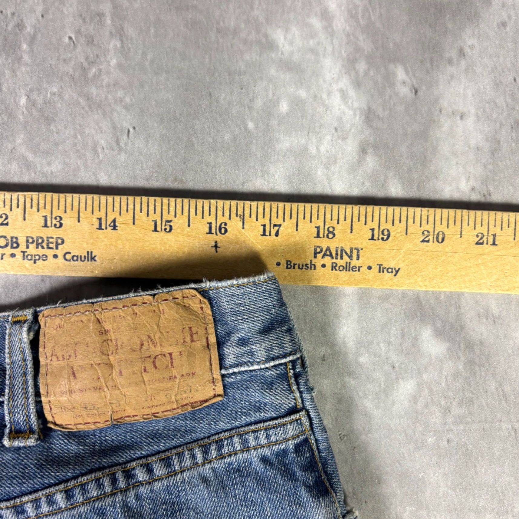 Abercrombie & Fitch Abercrombie Fitch Jeans Men 34x31 1892 Premium Denim Distressed Relaxed Fit Size US 34 / EU 50 - 3 Thumbnail