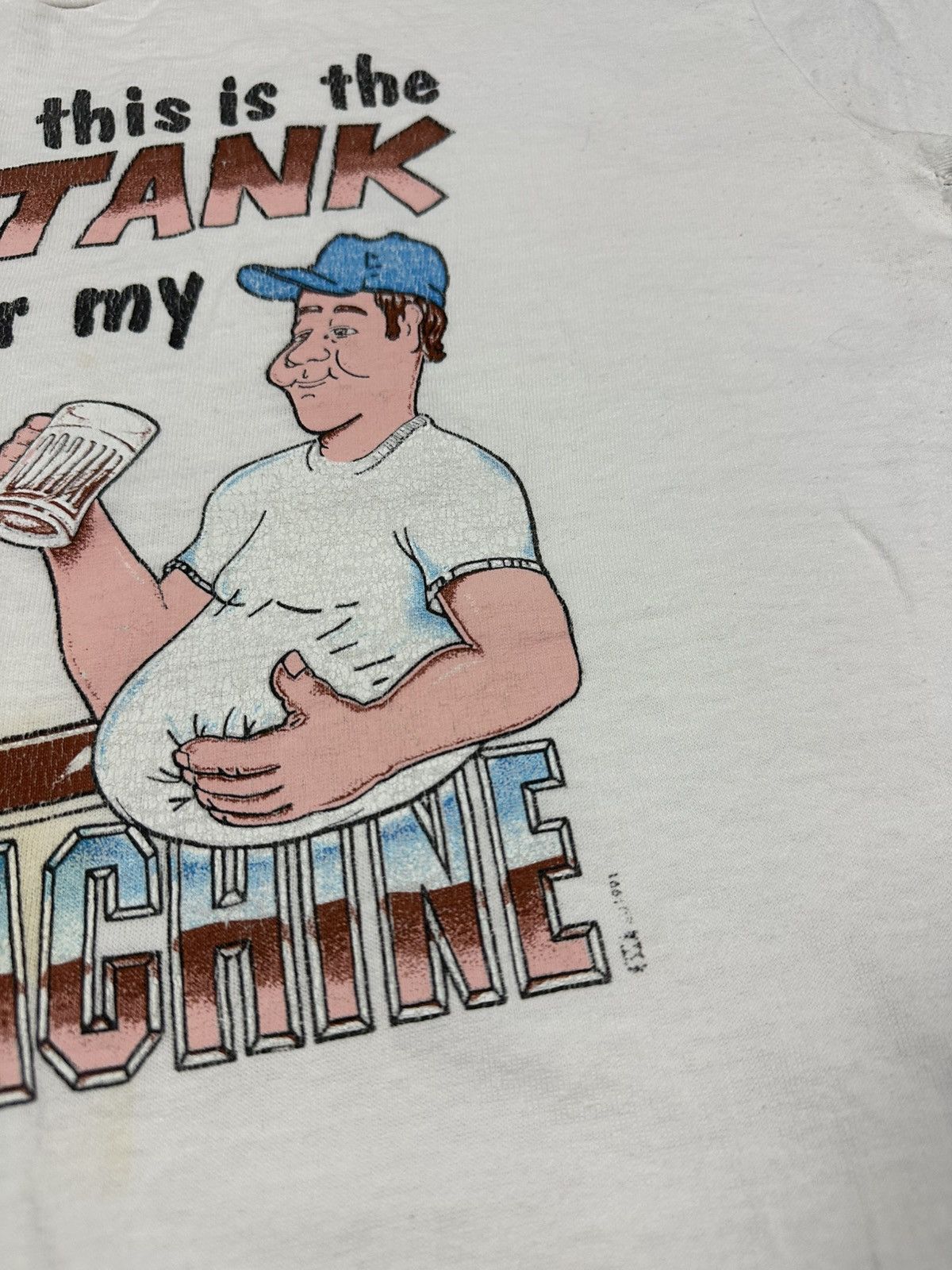 Vintage Vintage Humor I’m Not Fat Gas Tank Sex Machine Beer Belly Size US L / EU 52-54 / 3 - 5 Thumbnail
