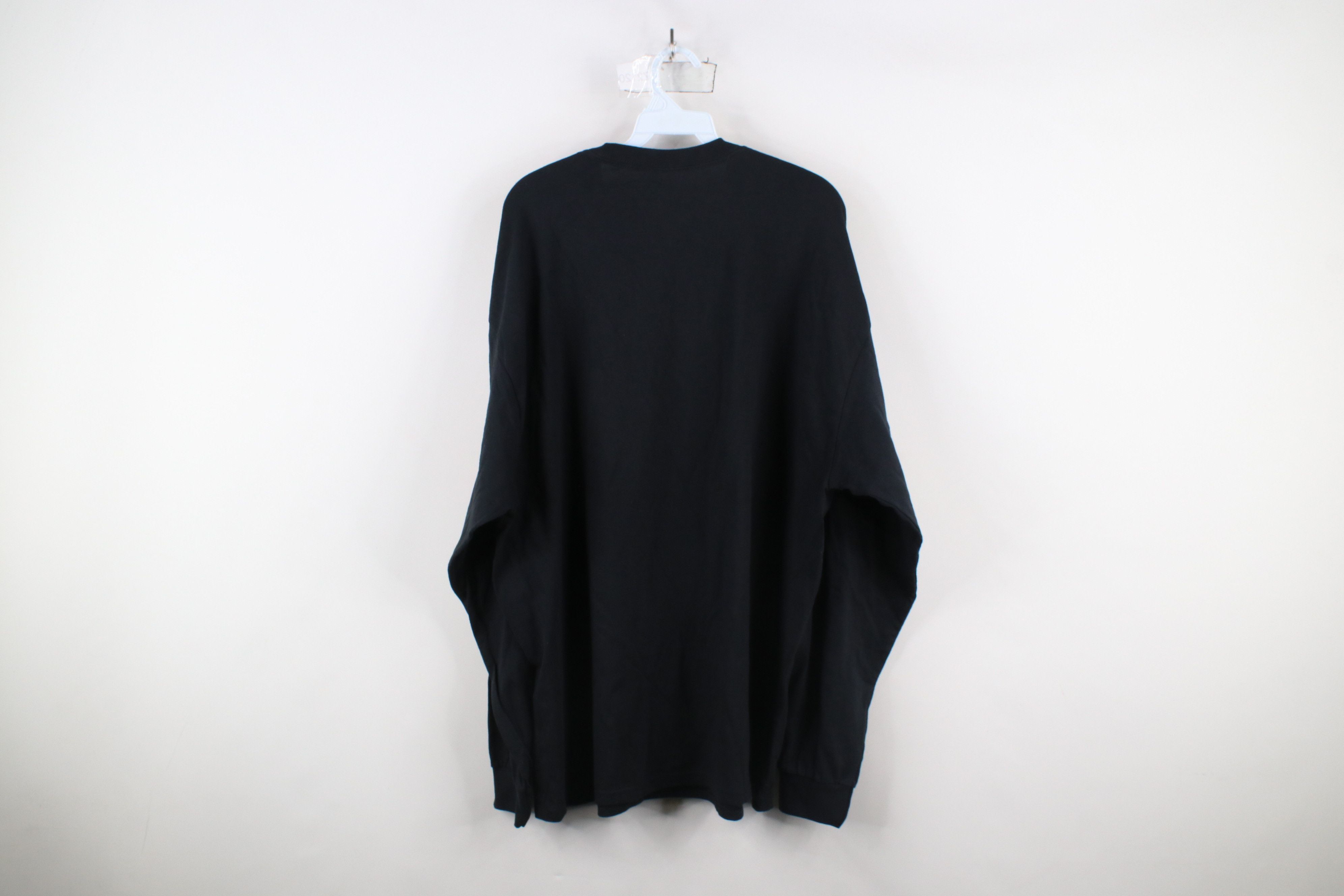 Vintage Vintage 90s Streetwear Long Sleeve T-Shirt Black Cotton Size US XXL / EU 58 / 5 - 6 Thumbnail