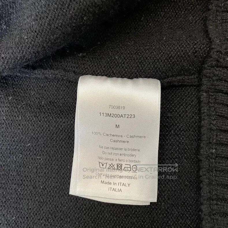 Dior Dior Cashmere knitted zipper sports sweatshirt Size US M / EU 48-50 / 2 - 5 Thumbnail