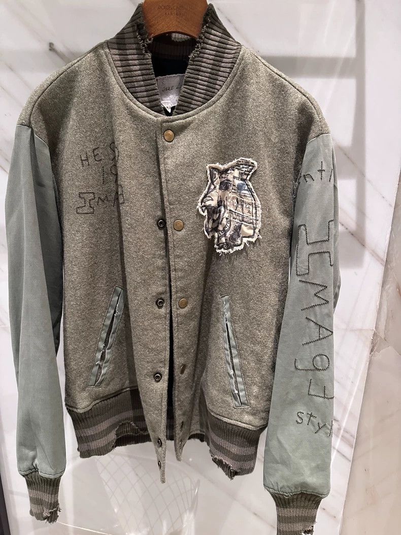 Greg Lauren Greg Lauren size2 Wool Embroidered Baseball Jacket Size US M / EU 48-50 / 2 - 1 Thumbnail