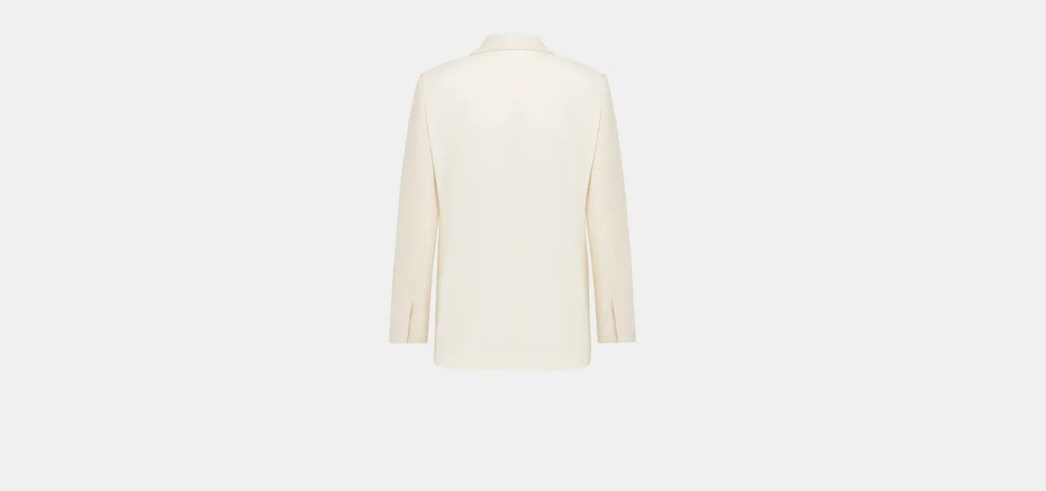 Dior o1w1db10824 Partially Lined Classic Jacket in Ecru Size US XL / EU 56 / 4 - 3 Thumbnail