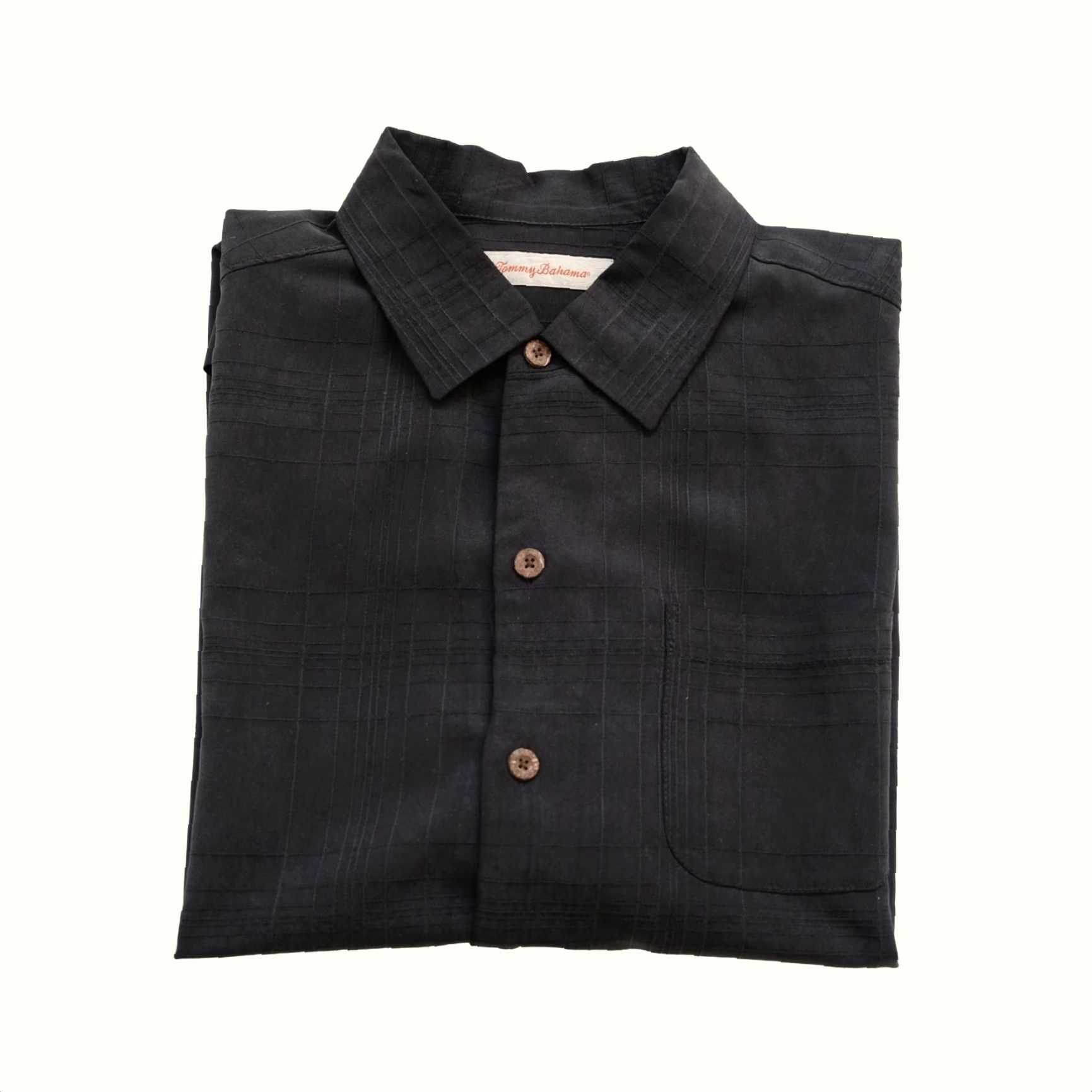 Tommy Bahama TOMMY BAHAMA VTG Y2K FLORAL 100% SILK BLACK BUTTON DOWN HAWAIIAN CAMP T SHIRT L Size US L / EU 52-54 / 3 - 2 Thumbnail