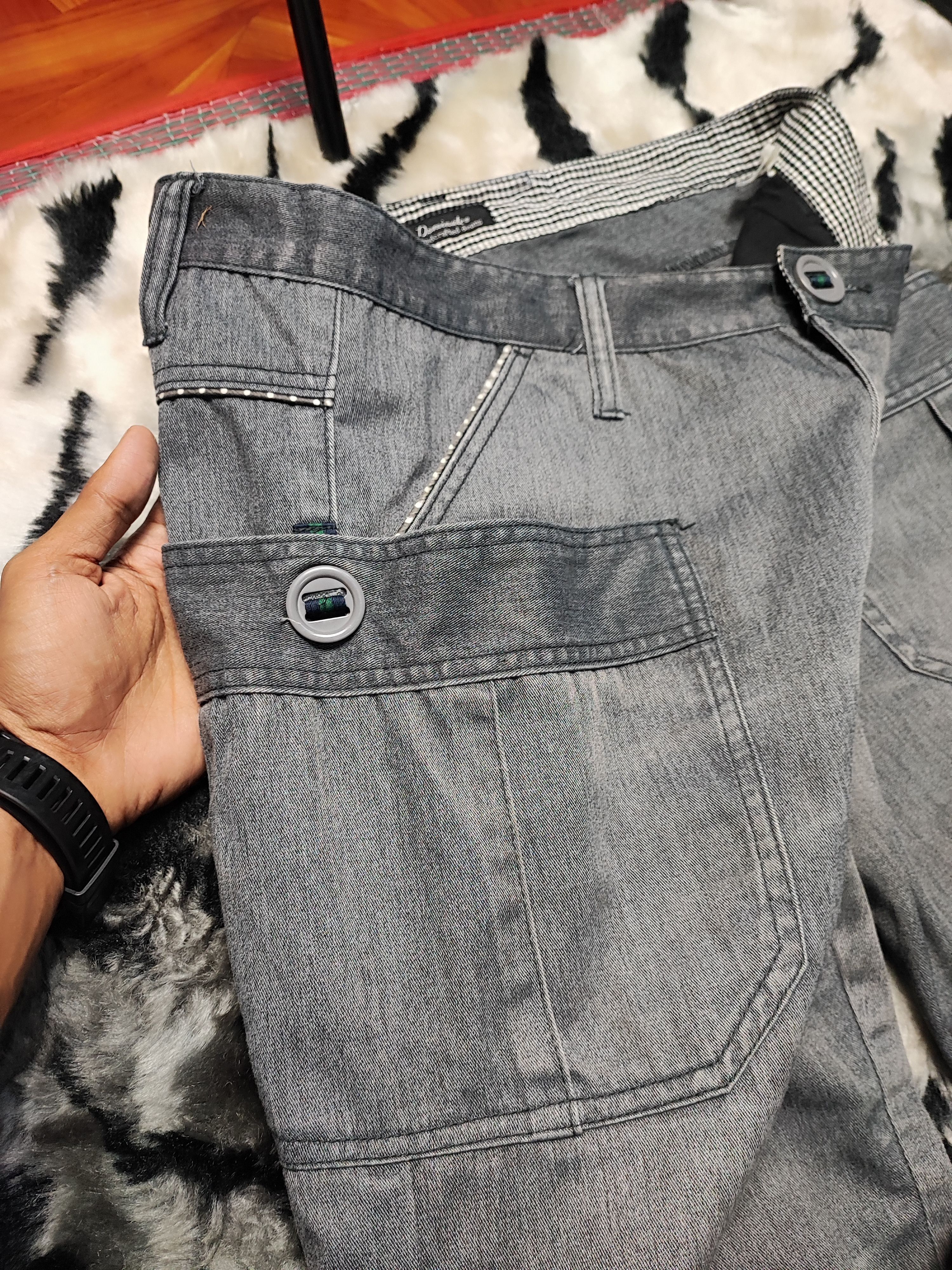If Six Was Nine DOMINATE HANDCRAFTED BIKER JEANS STYLE Size US 35 - 6 Thumbnail