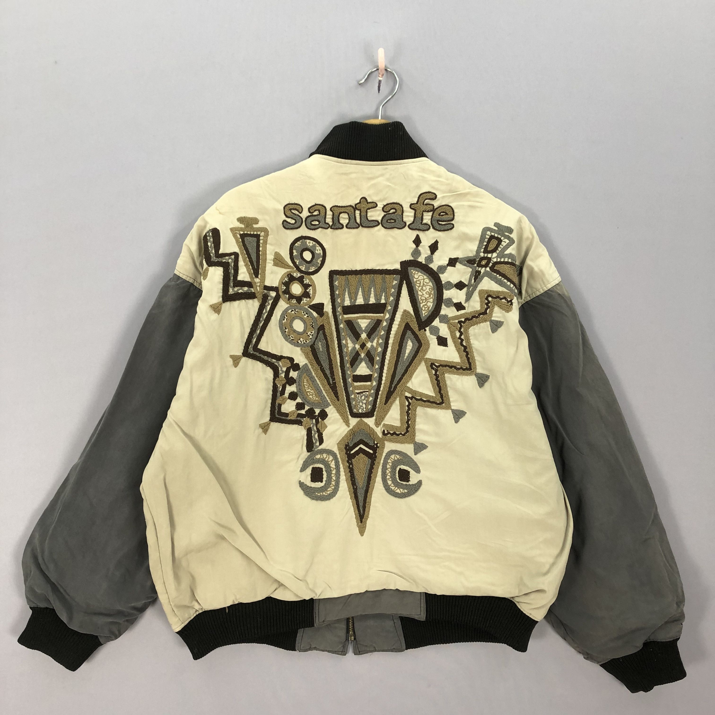 Vintage Vintage Santa Fe Bomber Jacket Pop Arts Varsity Jackets Size US L / EU 52-54 / 3 - 1 Thumbnail