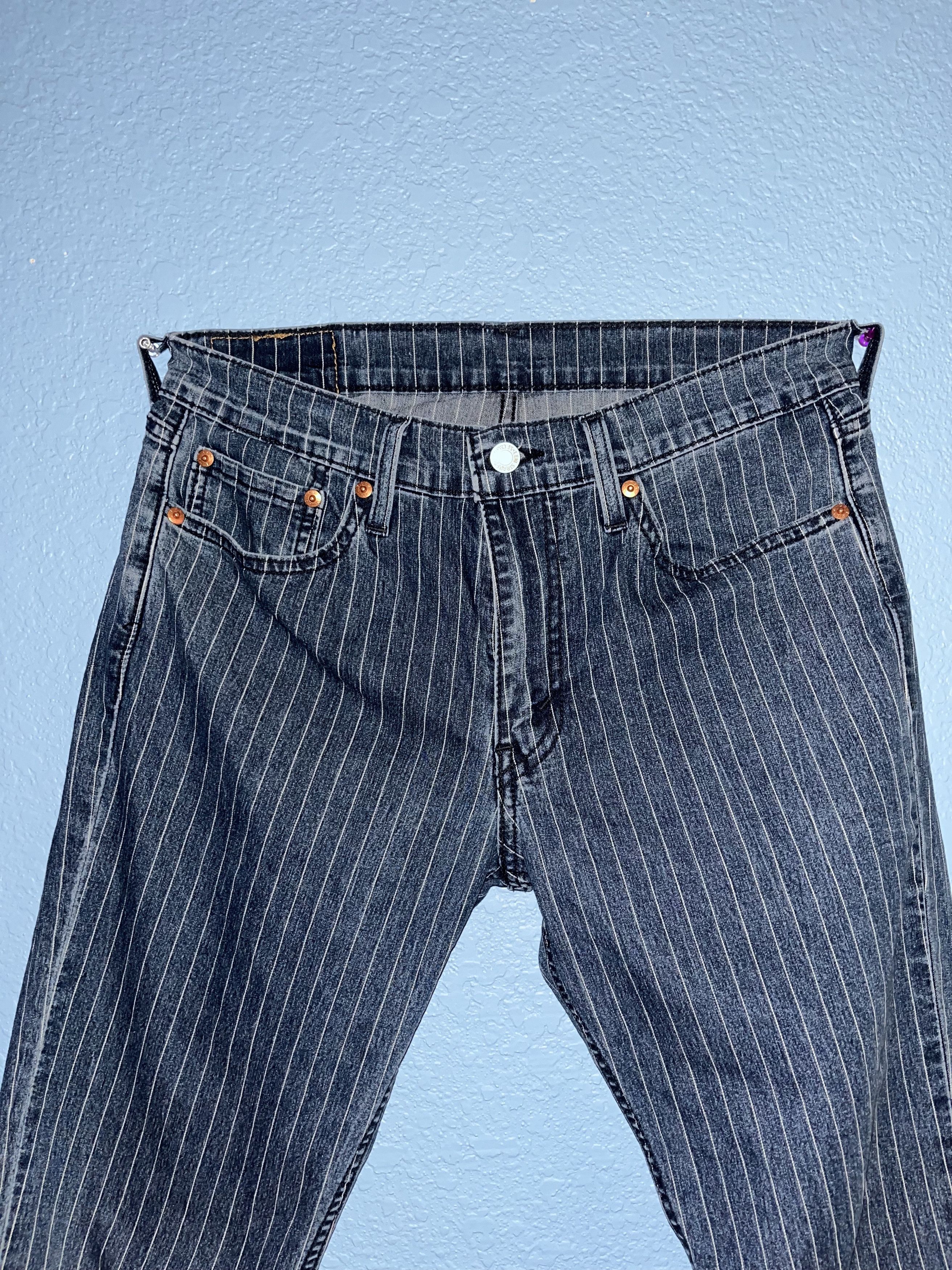 Levi's Levi's 511 Slim Fit Pinstripe Jeans - Dark Wash
