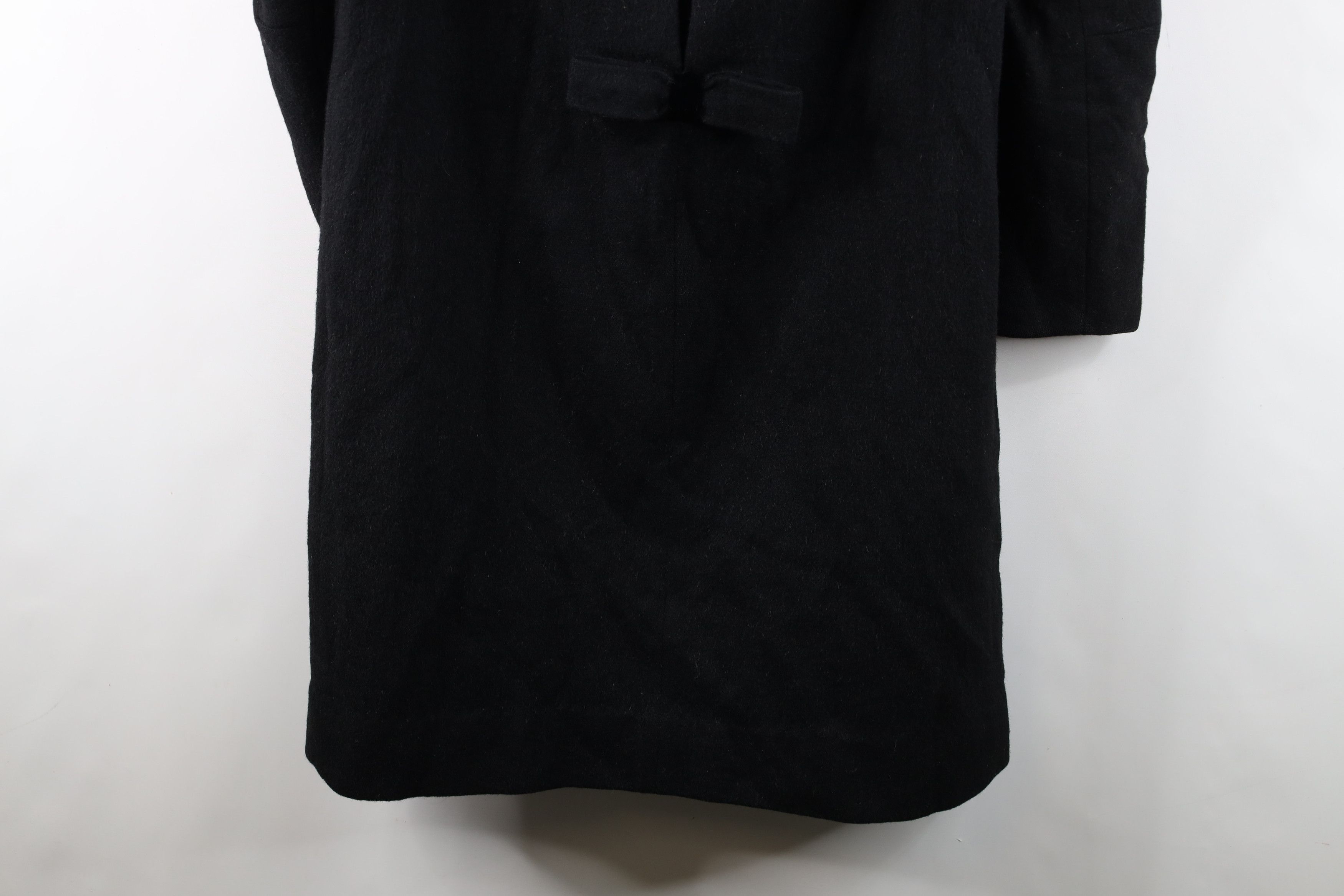 Vintage Vintage 40s 50s Big Button Collared Coat Jacket Black USA Size L / US 10 / IT 46 - 14 Thumbnail