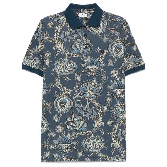 Etro ETRO Men Polo Shirts AK569 MRMD0004 X0883 BLUE Size US L / EU 52-54 / 3 - 1 Thumbnail