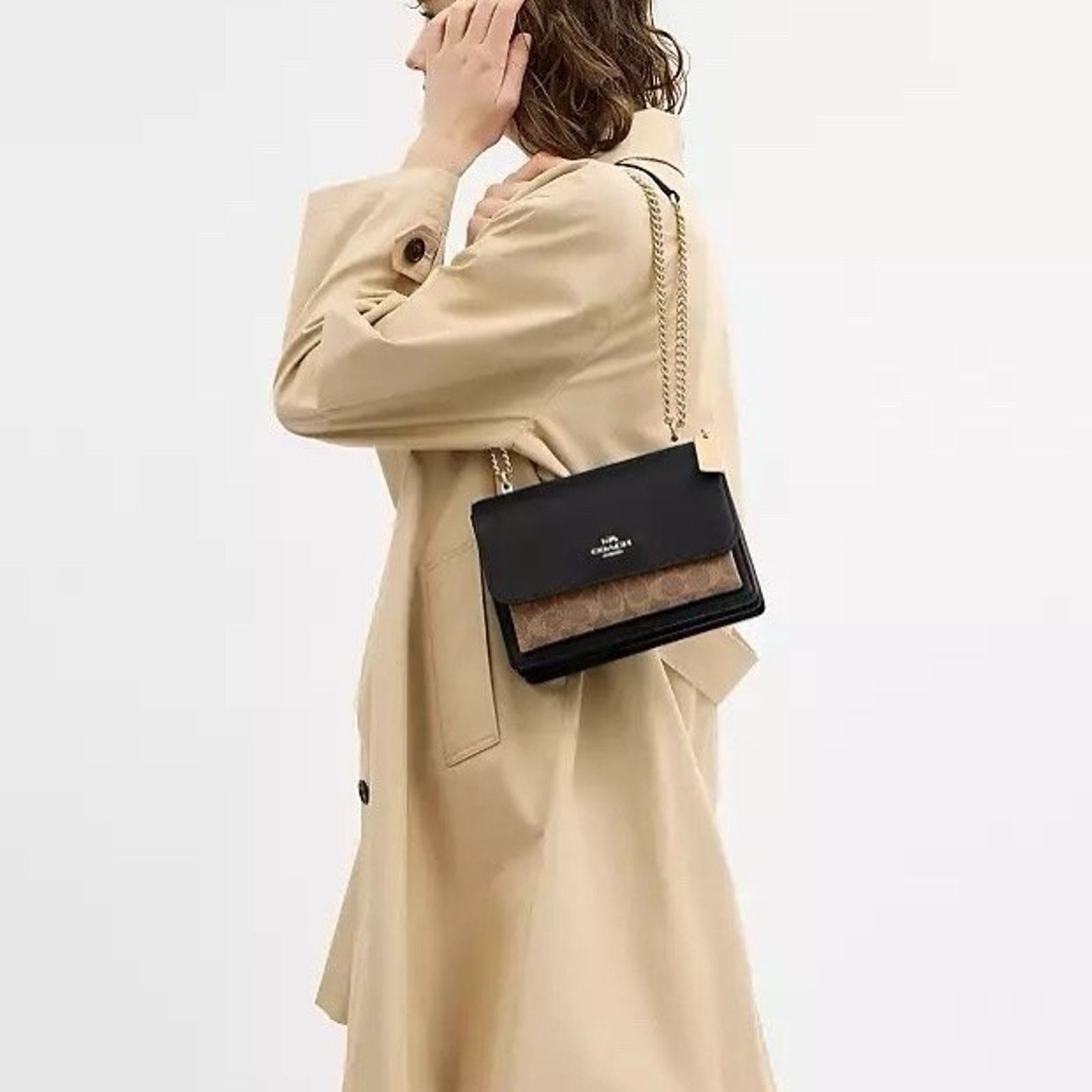 Coach NWT Coach Klare Crossbody Bag CV978 Gold/Tan/Black Multi Size ONE SIZE - 5 Thumbnail
