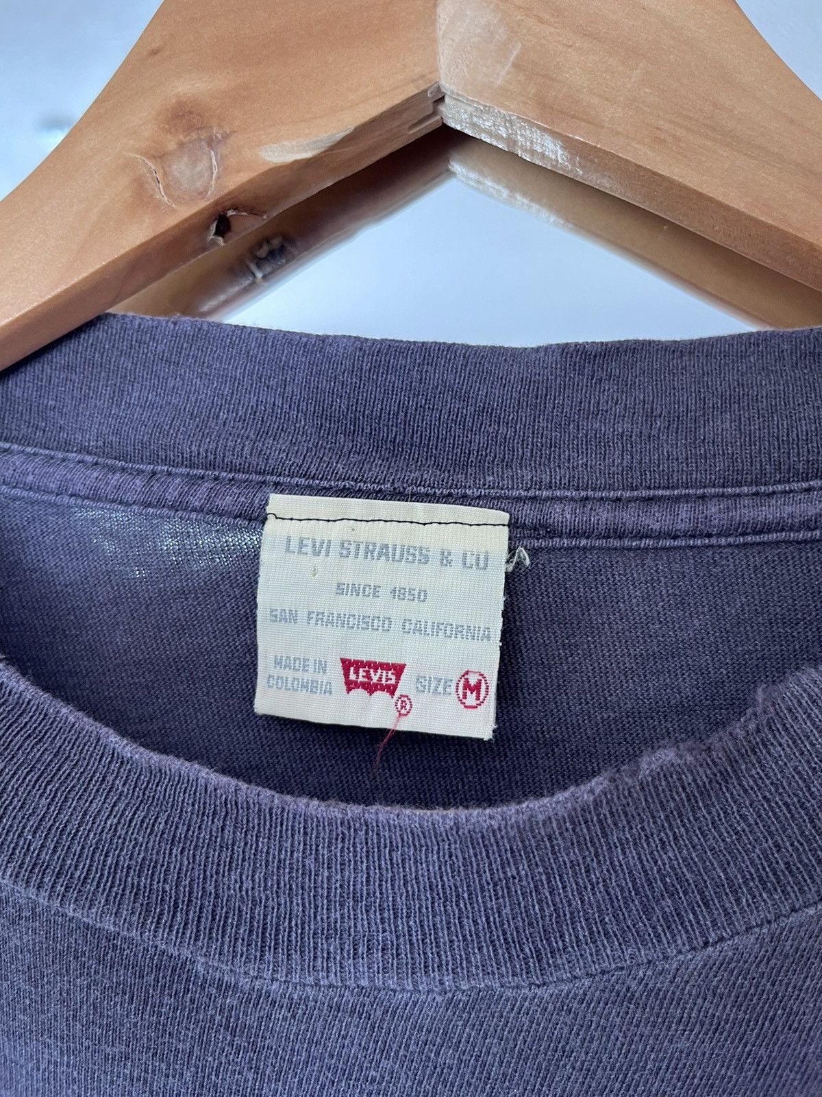 Levi's Vintage Clothing Vintage 80s Levis Legend Faded Gray Single stitch Tee Shirt Size US L / EU 52-54 / 3 - 8 Thumbnail