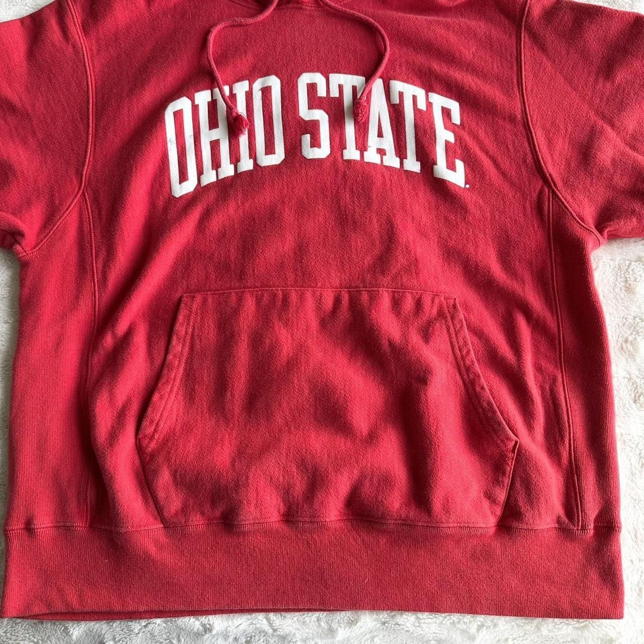 Champion Ohio State Hoodie Mens Large Red Champion Reverse Weave READ Size US L / EU 52-54 / 3 - 4 Thumbnail