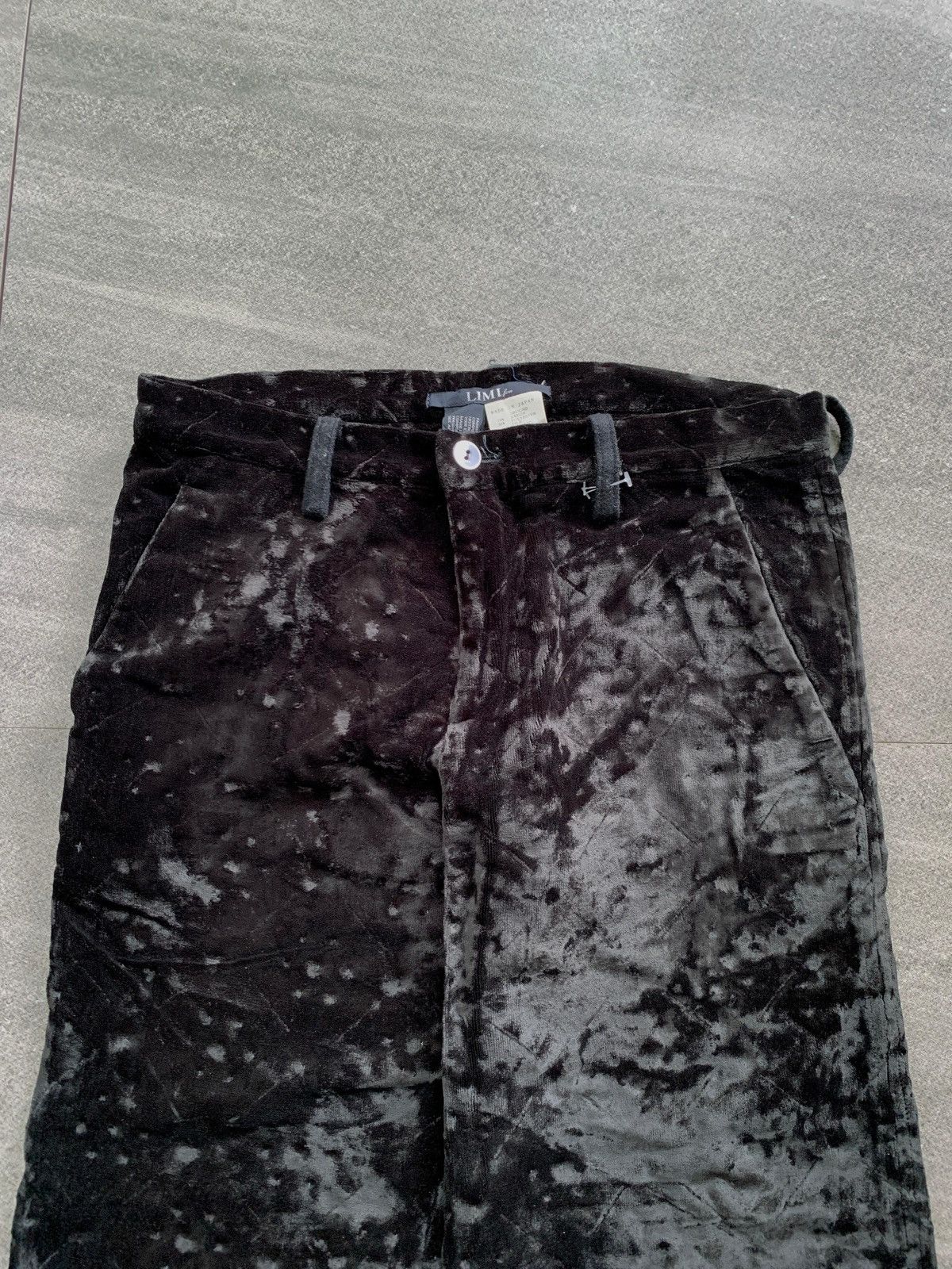 Yohji Yamamoto Velvet Patterned Trousers Size US 29 - 3 Thumbnail