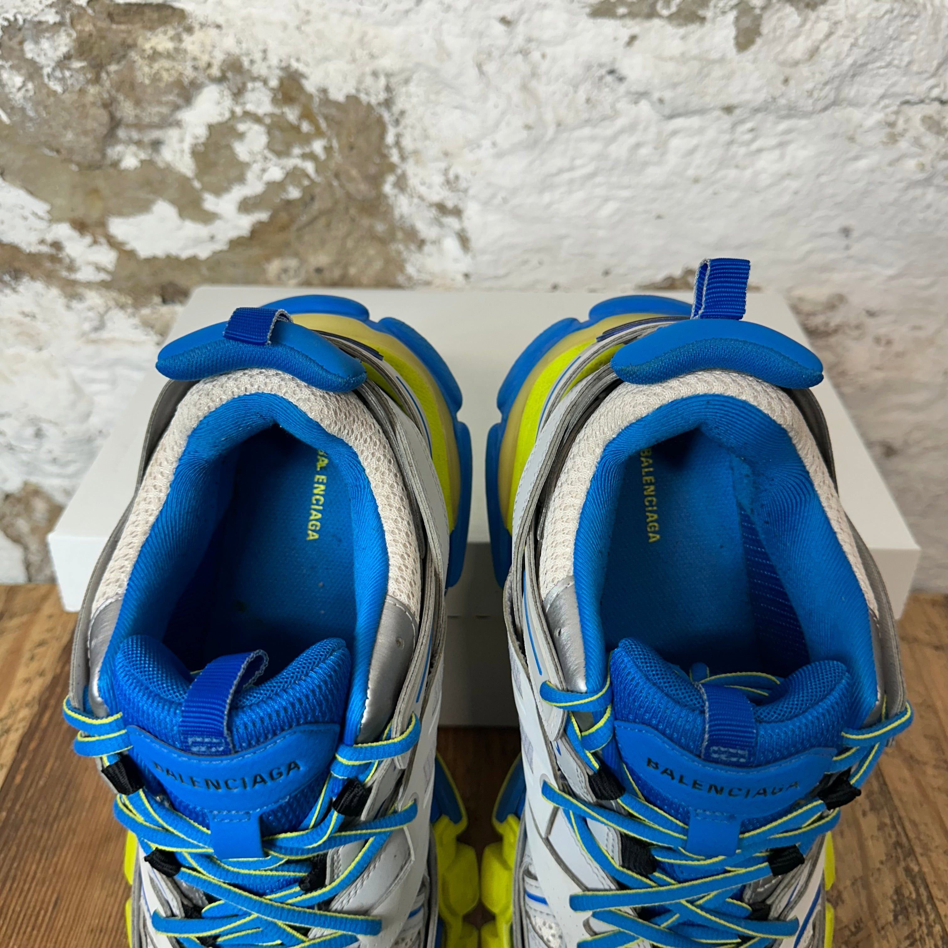 Balenciaga Balenciaga Track Runner Gray Blue Yellow Sneaker Sz 8 (41) Size US 8 / EU 41 - 4 Thumbnail