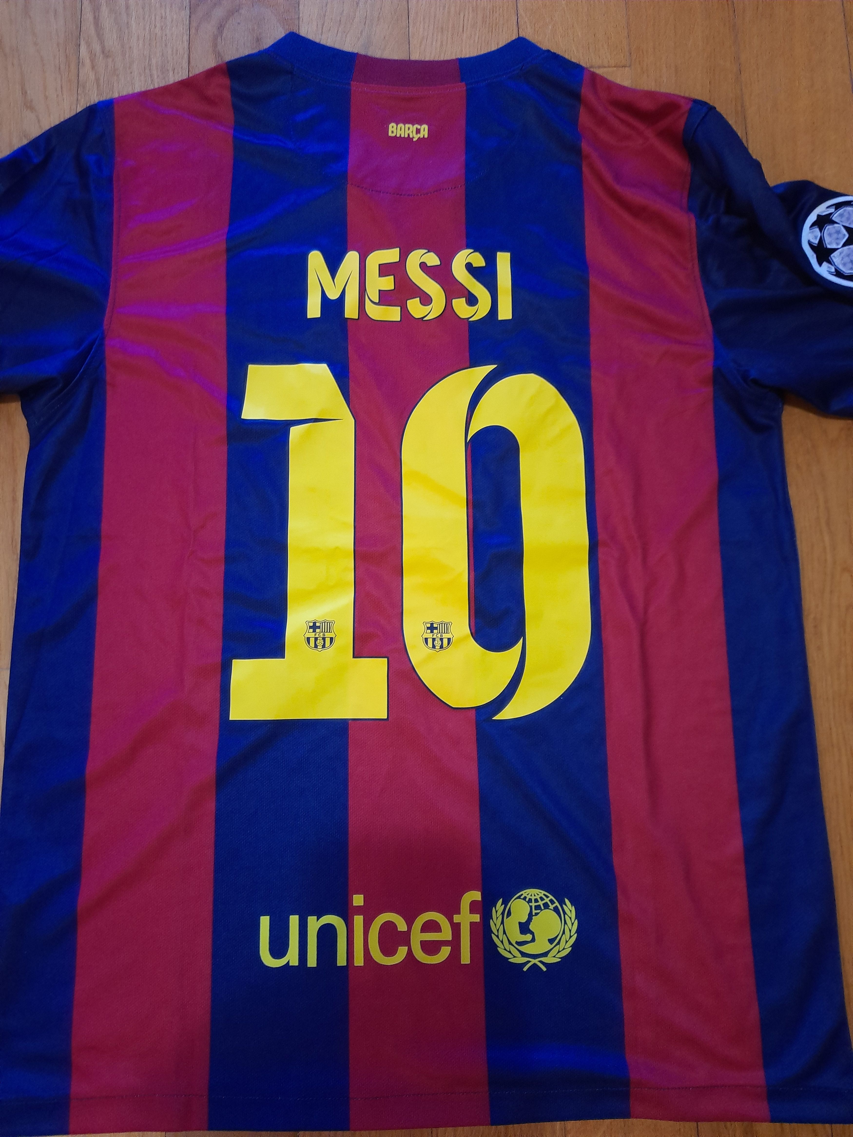 Other F C Barcelona Lionel Messi Football Soccer Size US L / EU 52-54 / 3 - 2 Thumbnail