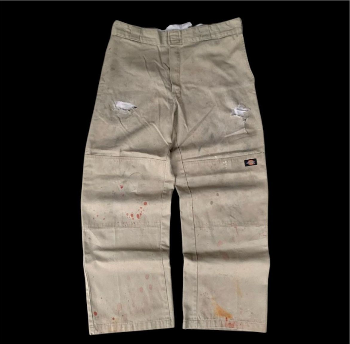 Dickies Distressed Dickies Double Knee Loose Fit Pants Size US 36 / EU 52 - 1 Thumbnail