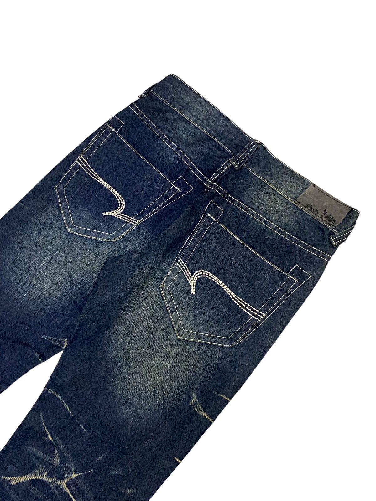 Hysteric Glamour Flare Black Crobot Japan Jean Whisker Honeycomb Style Size US 31 - 12 Thumbnail