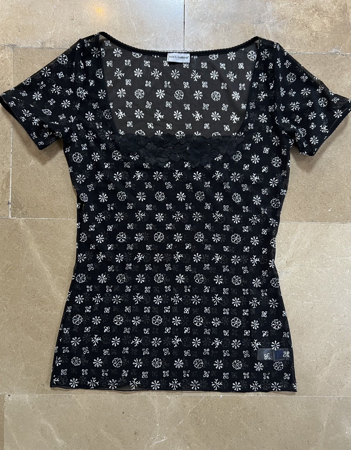 Dolce & Gabbana Dolce & Gabbana stretch net top Size S / US 4 / IT 40 - 8 Thumbnail