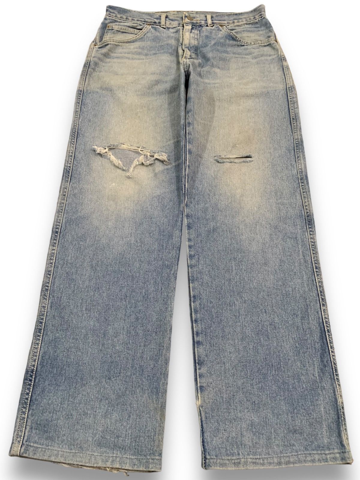 JNCO Vintage Japanese Brand Pool Blue Wash Baggy Distressed Jeans Size US 32 / EU 48 - 1 Thumbnail