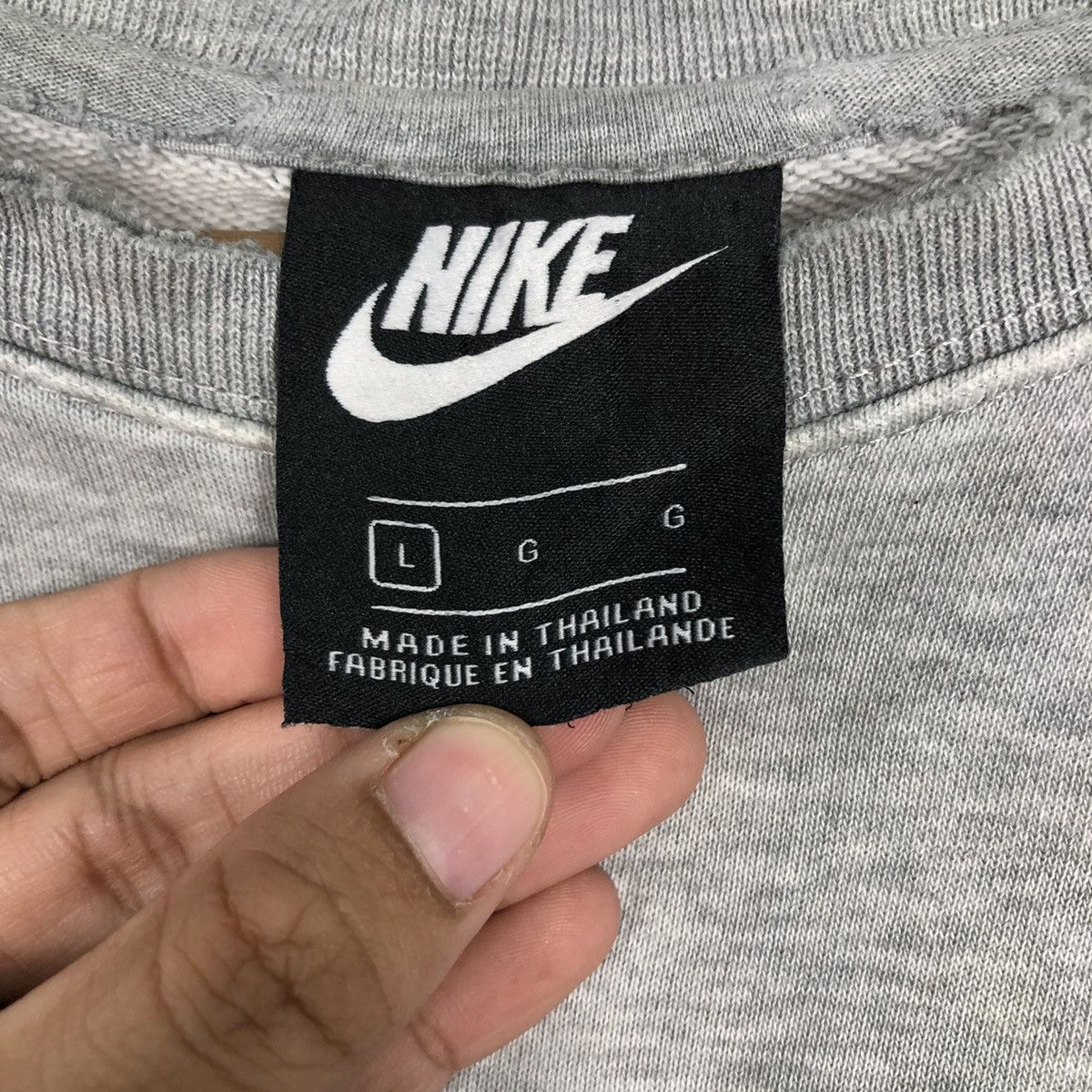 Nike 📌Rich Grey Sweatshirt Nike Small Pony Streetwear Design Size US L / EU 52-54 / 3 - 14 Thumbnail