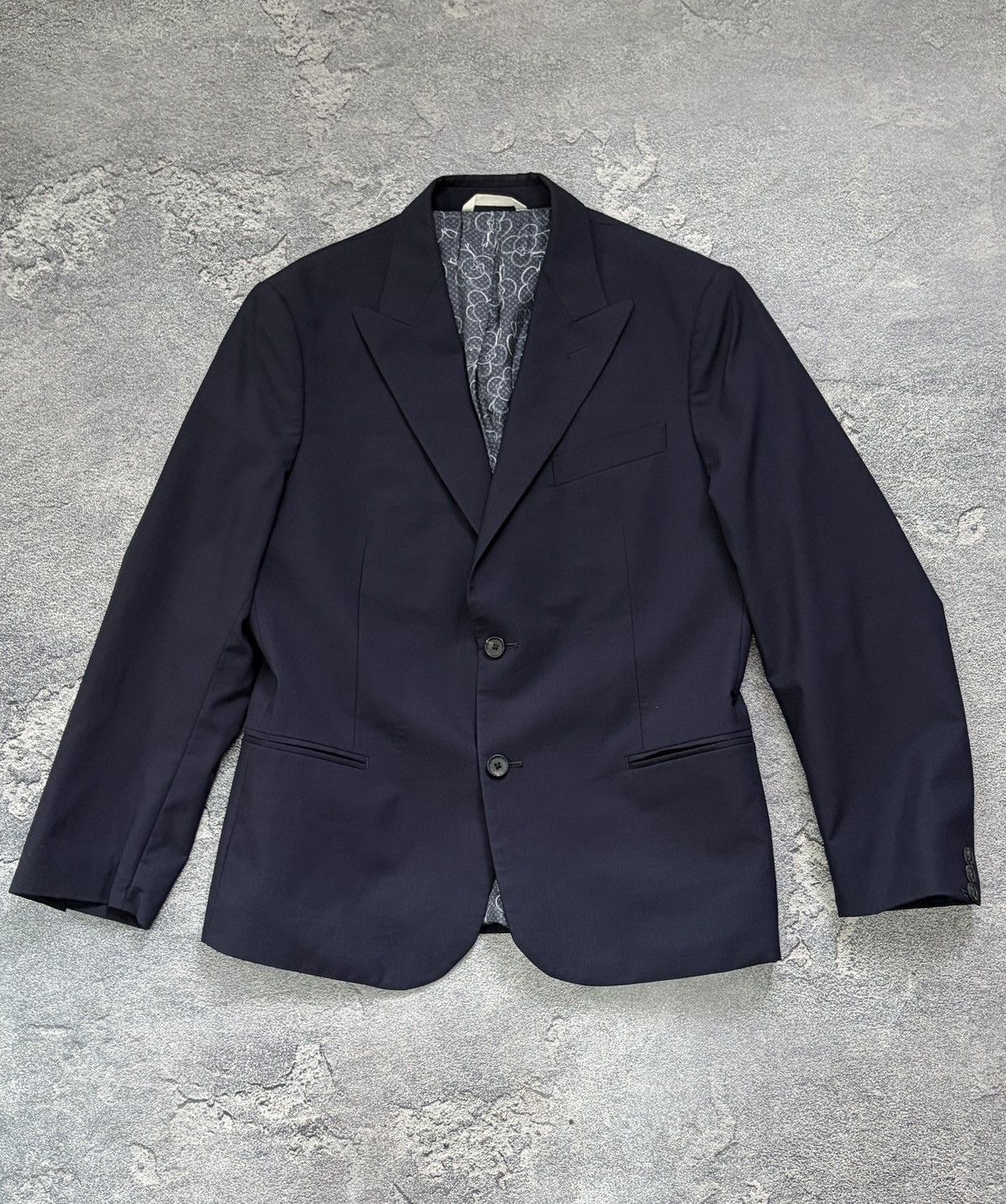 Louis Vuitton Louis Vuitton Uniforms Blazer Peak Lapel Monogram Lining 50 Size 40R - 3 Thumbnail