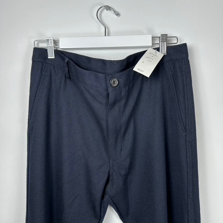 image of Made In France Comme Des Garcons Wool Pants in Blue, Men's (Size 34)