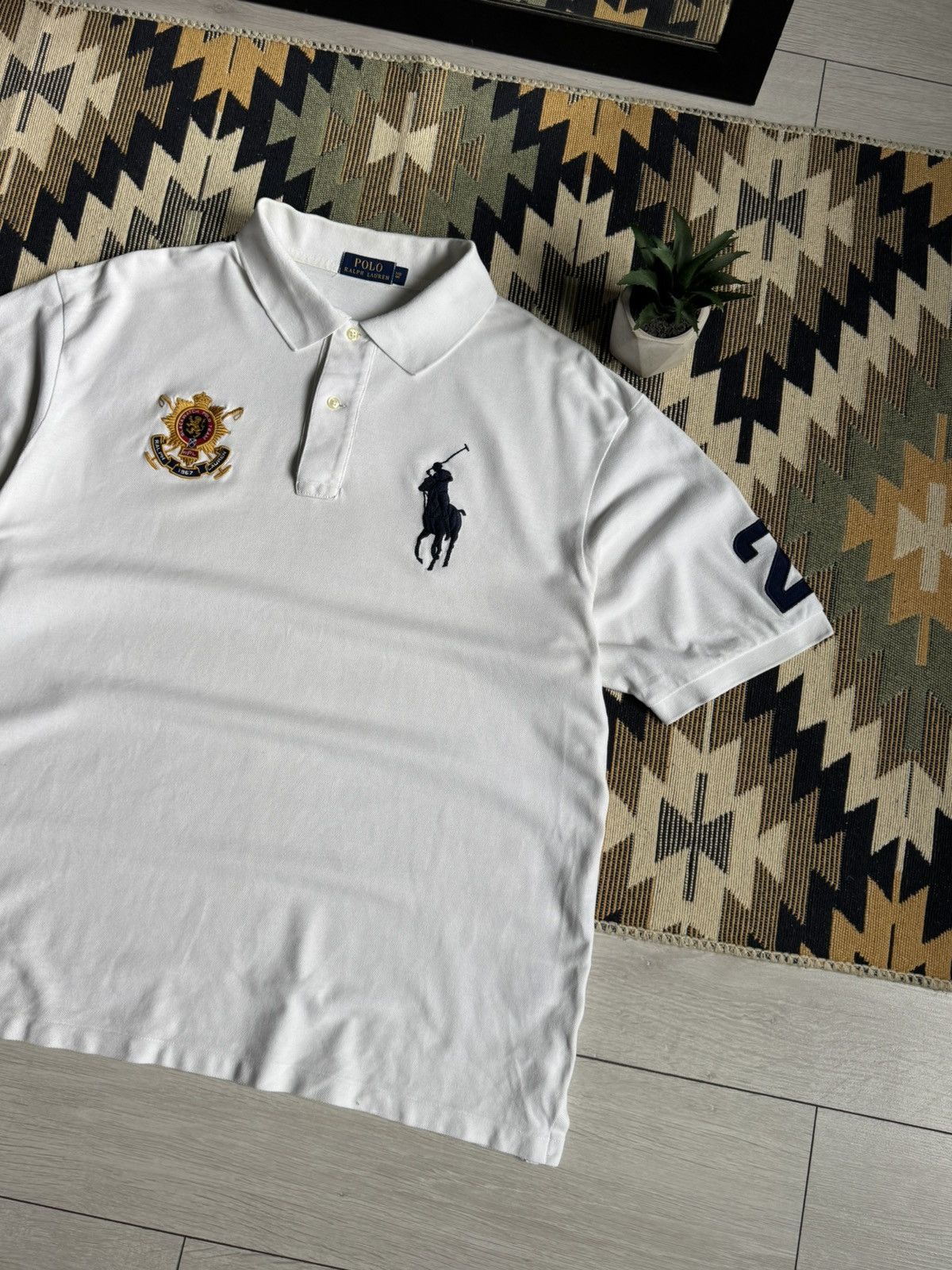 Polo Ralph Lauren Vintage Polo Ralph Lauren Black Watch Big Pony #3 T-shirt Size US XL / EU 56 / 4 - 3 Thumbnail