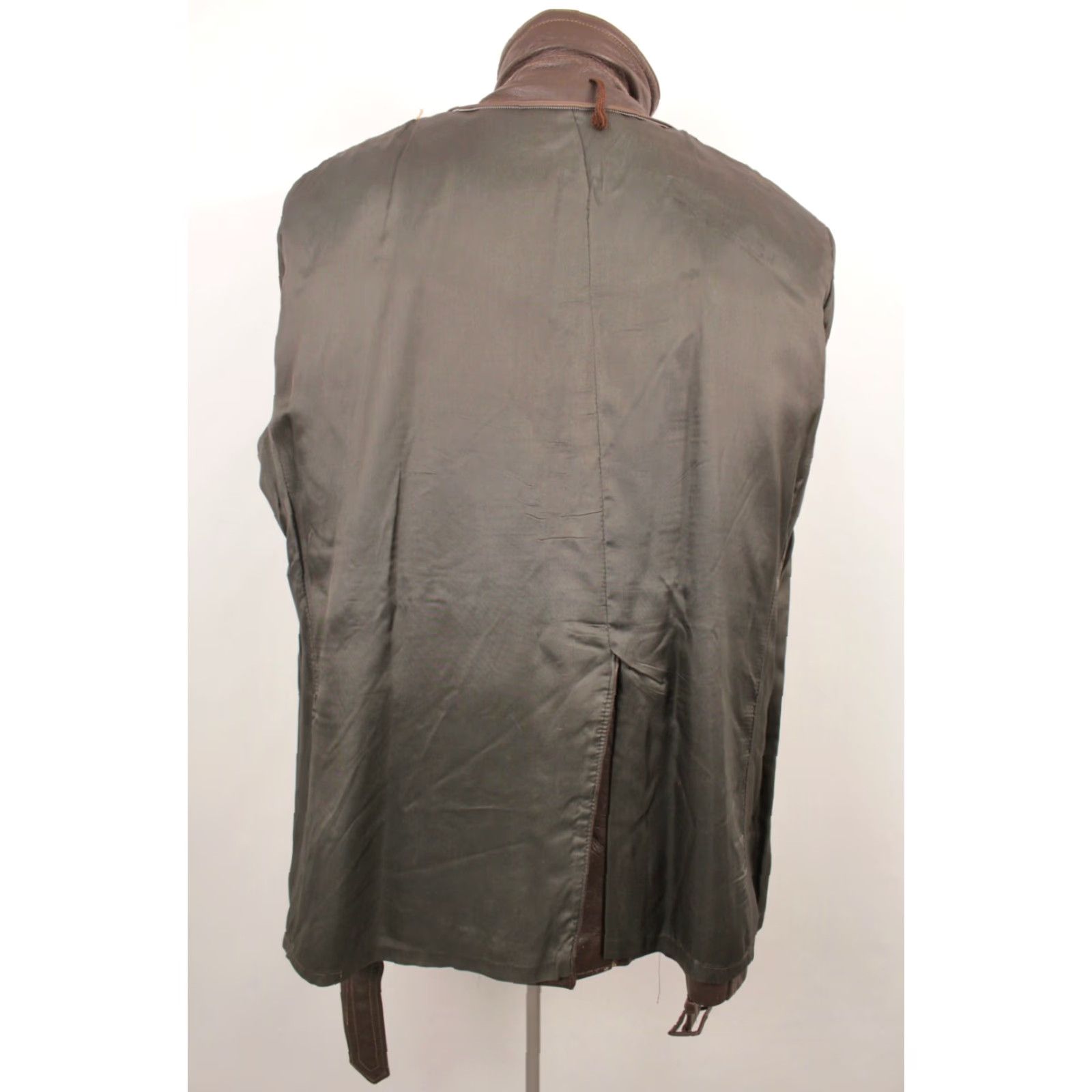 Vintage VINTAGE Mens VTG 70s Brown Leather Jacket Sz L 1970s Disco Coat Size US L / EU 52-54 / 3 - 4 Thumbnail