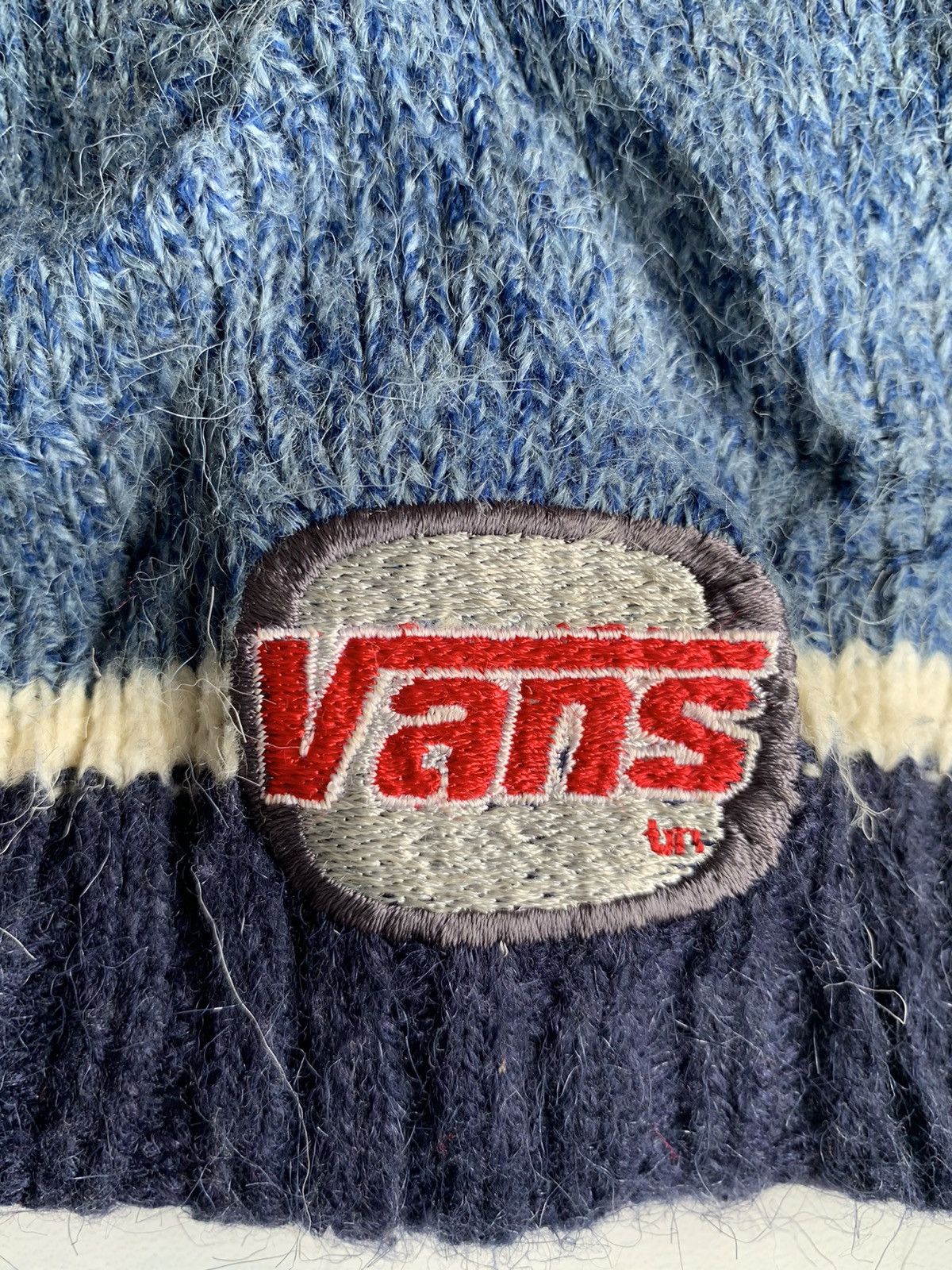 Vintage Vintage Vans Knitted Wool Streetwear Beanie Hats Size ONE SIZE - 8 Thumbnail