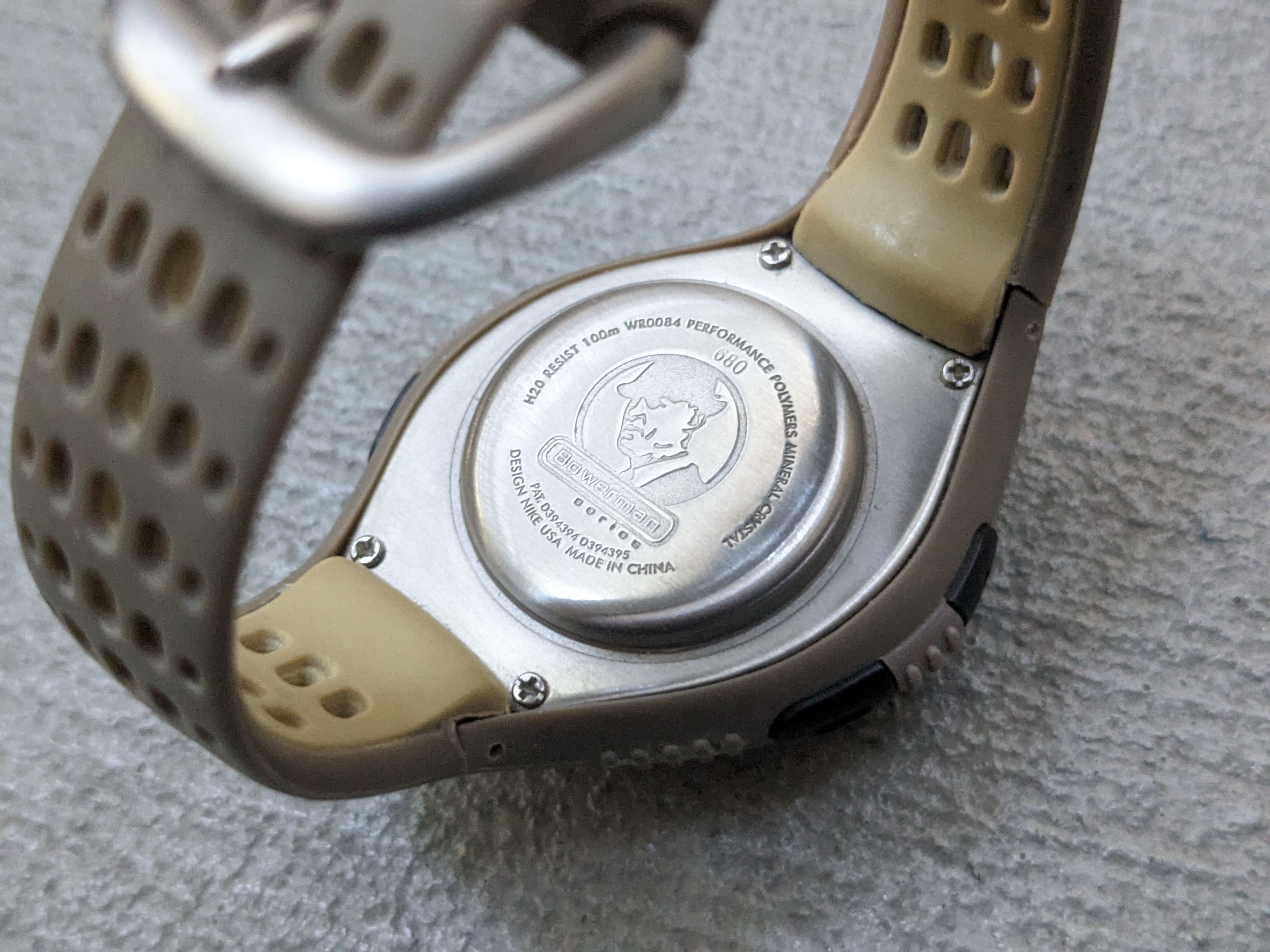 Nike × Vintage Vintage Nike Watch Gold Gray Rubber Digital Size ONE SIZE - 9 Thumbnail
