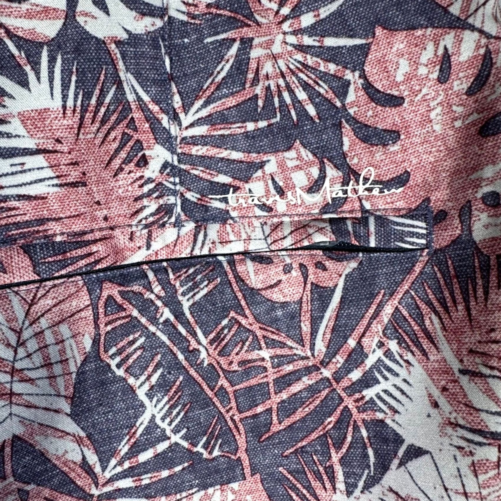 TravisMathew TravisMathew Mens Board Shorts Purple Pink Tropical Leaf Quick Dry 34 Surfing Beach Trunks with Pockets Size US 34 / EU 50 - 4 Thumbnail