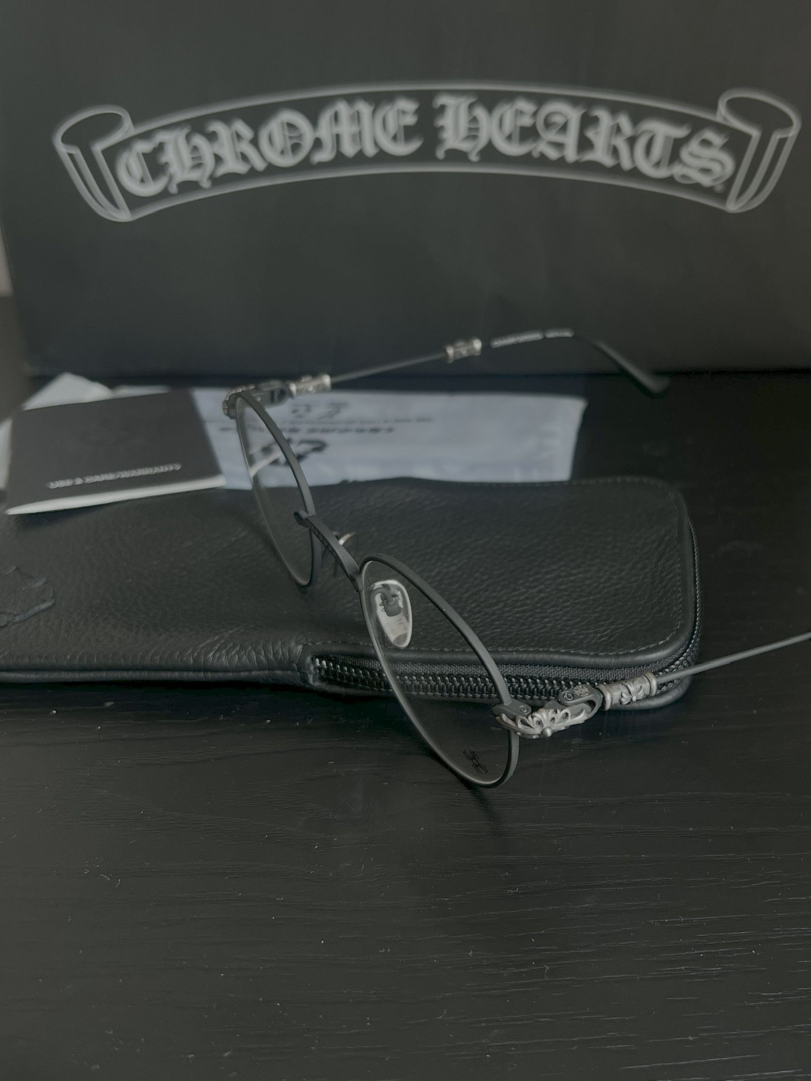 Chrome Hearts Chrome Hearts BUBBA – A – MATTE BLACK Glasses Size ONE SIZE - 6 Thumbnail