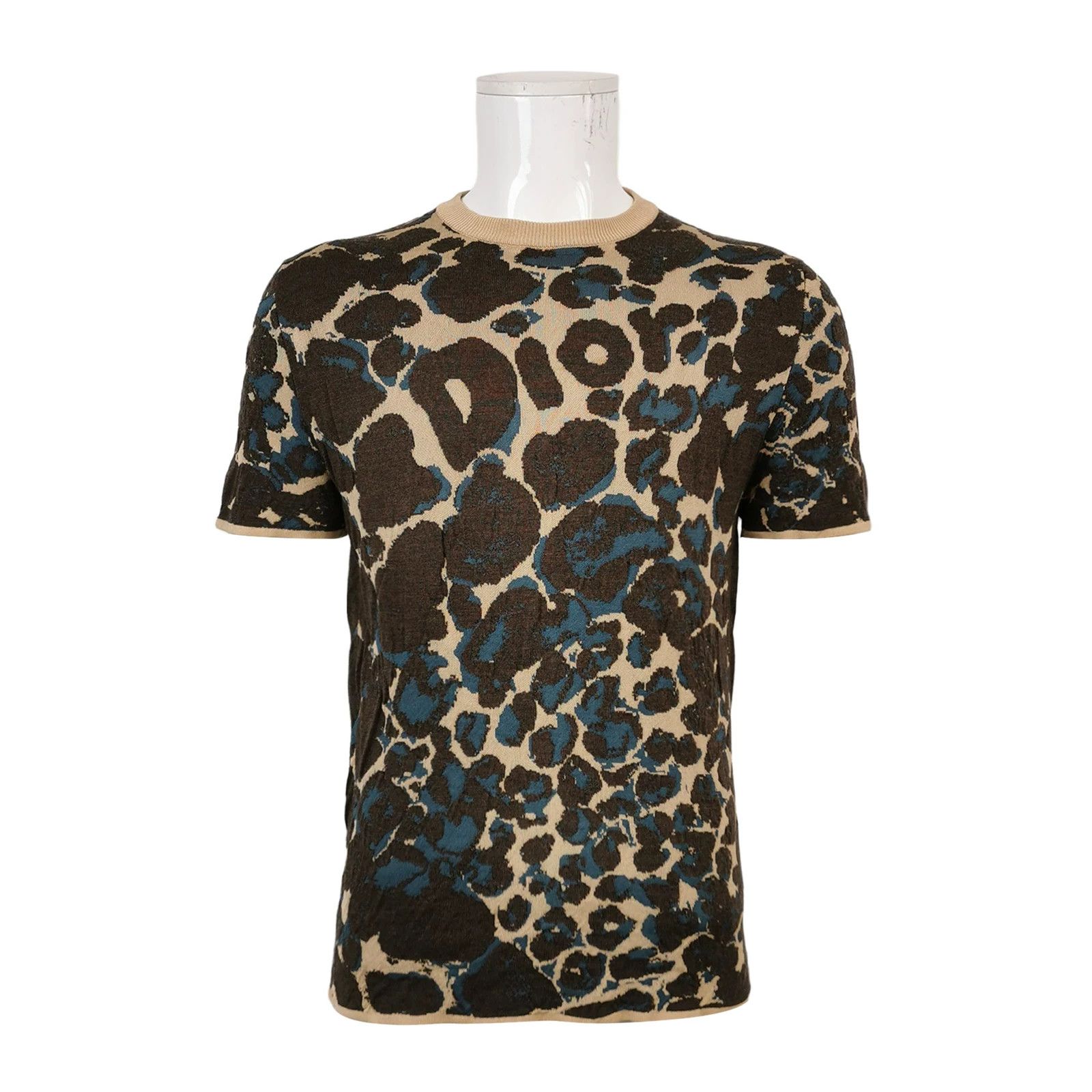 Dior dior color-blocked wool knitted t-shirt Size US M / EU 48-50 / 2 - 1 Thumbnail